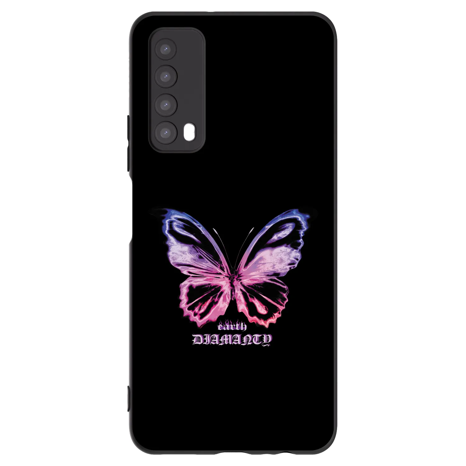 Picasee silikonski črni ovitek za Huawei P Smart 2021 - Diamanty Purple