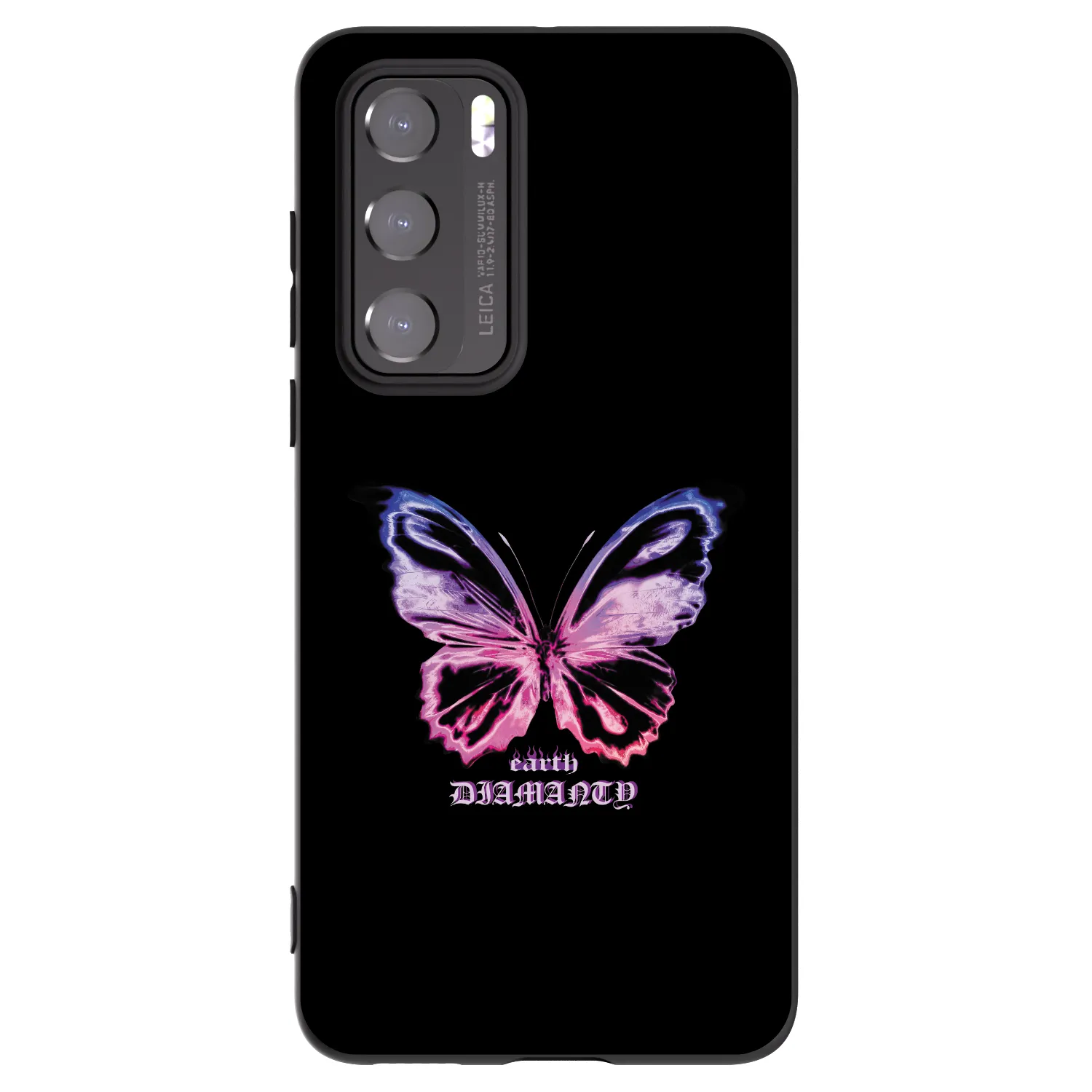 Picasee silikonski črni ovitek za Huawei P40 - Diamanty Purple
