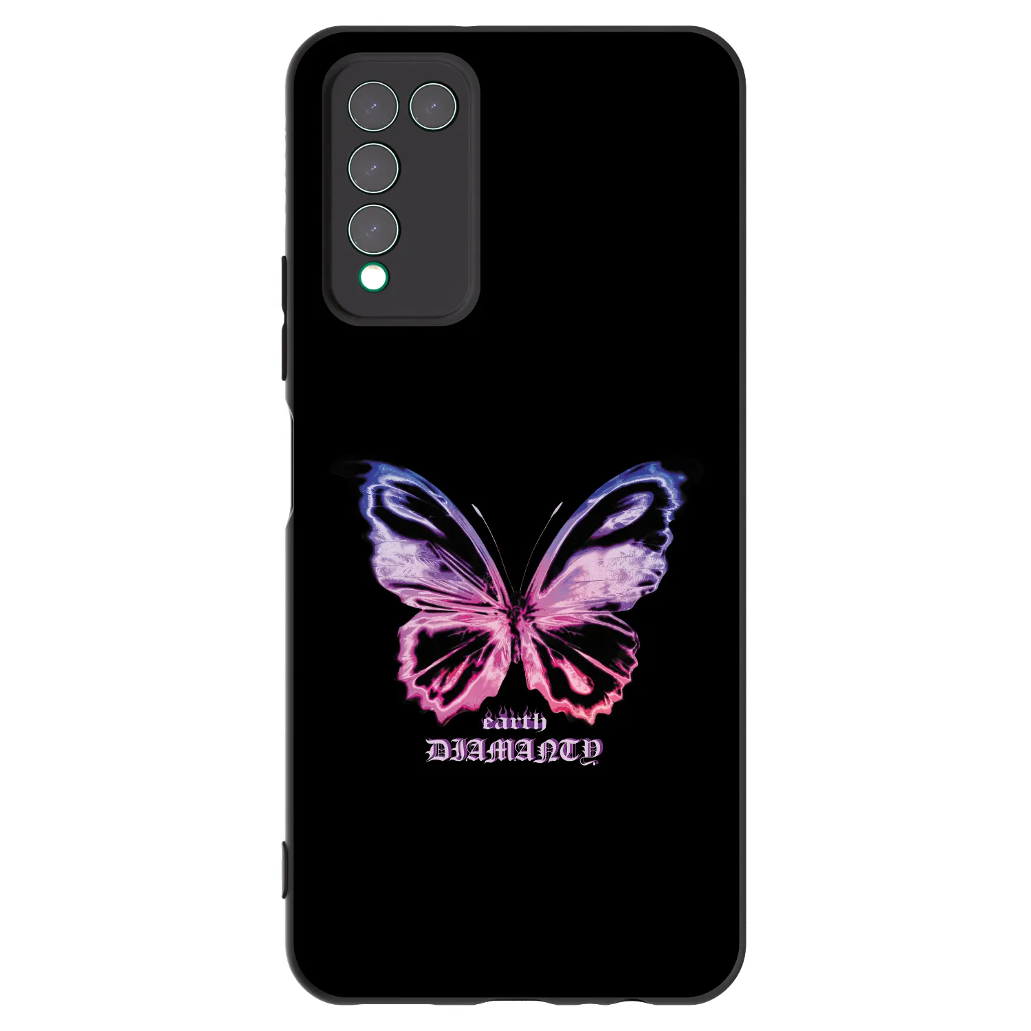 Picasee silikonski črni ovitek za Honor 10X Lite - Diamanty Purple