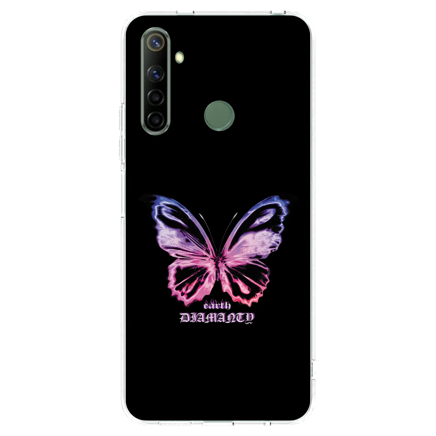 Picasee silikonski prozorni ovitek za Realme 6i - Diamanty Purple