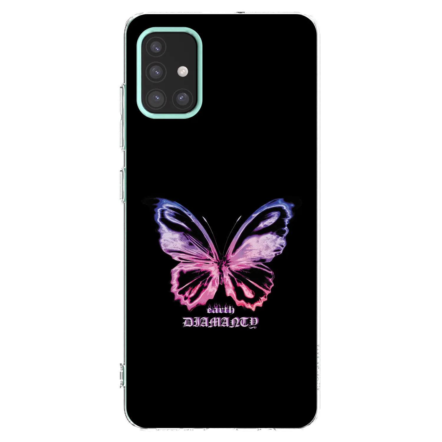 Picasee silikonski prozorni ovitek za Samsung Galaxy M31s - Diamanty Purple