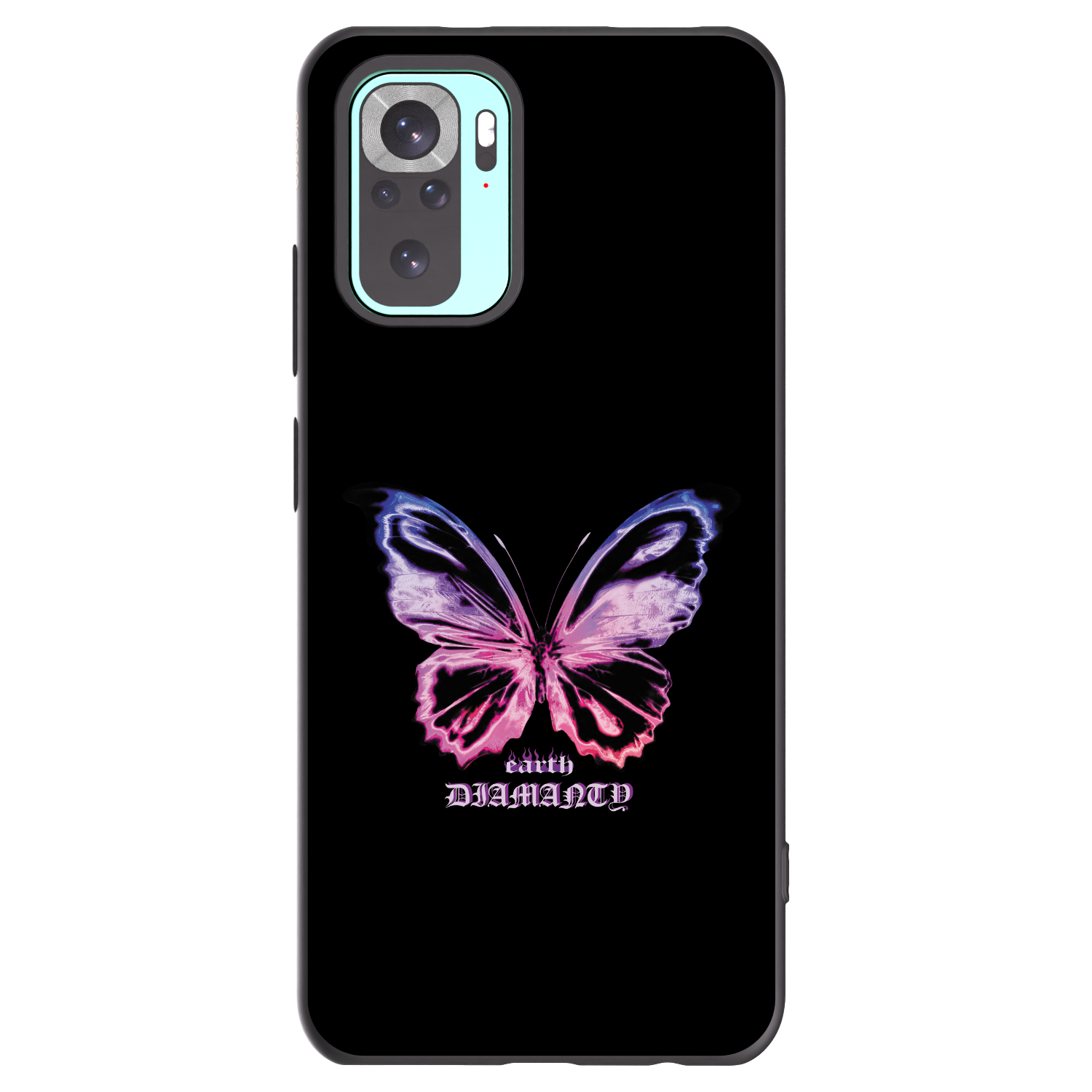 Picasee silikonski črni ovitek za Xiaomi Redmi Note 10 Pro - Diamanty Purple