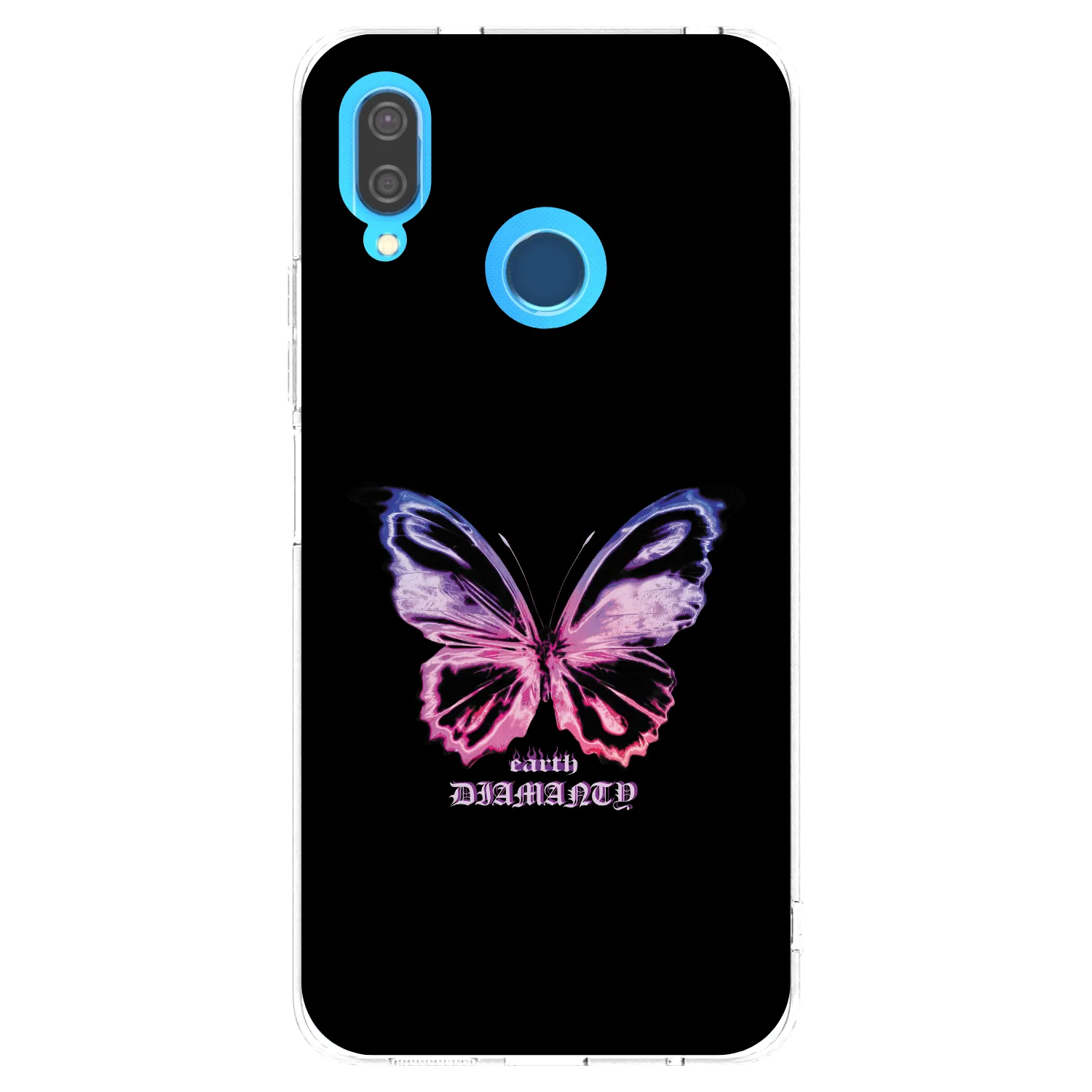 Picasee silikonski prozorni ovitek za Huawei P20 Lite - Diamanty Purple