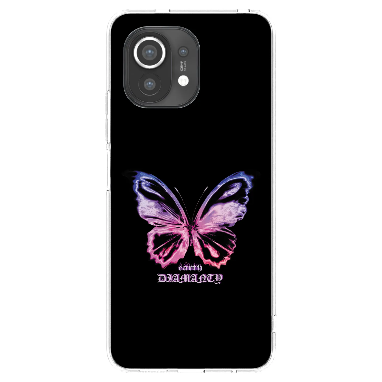 Picasee silikonski prozorni ovitek za Xiaomi Mi 11 - Diamanty Purple