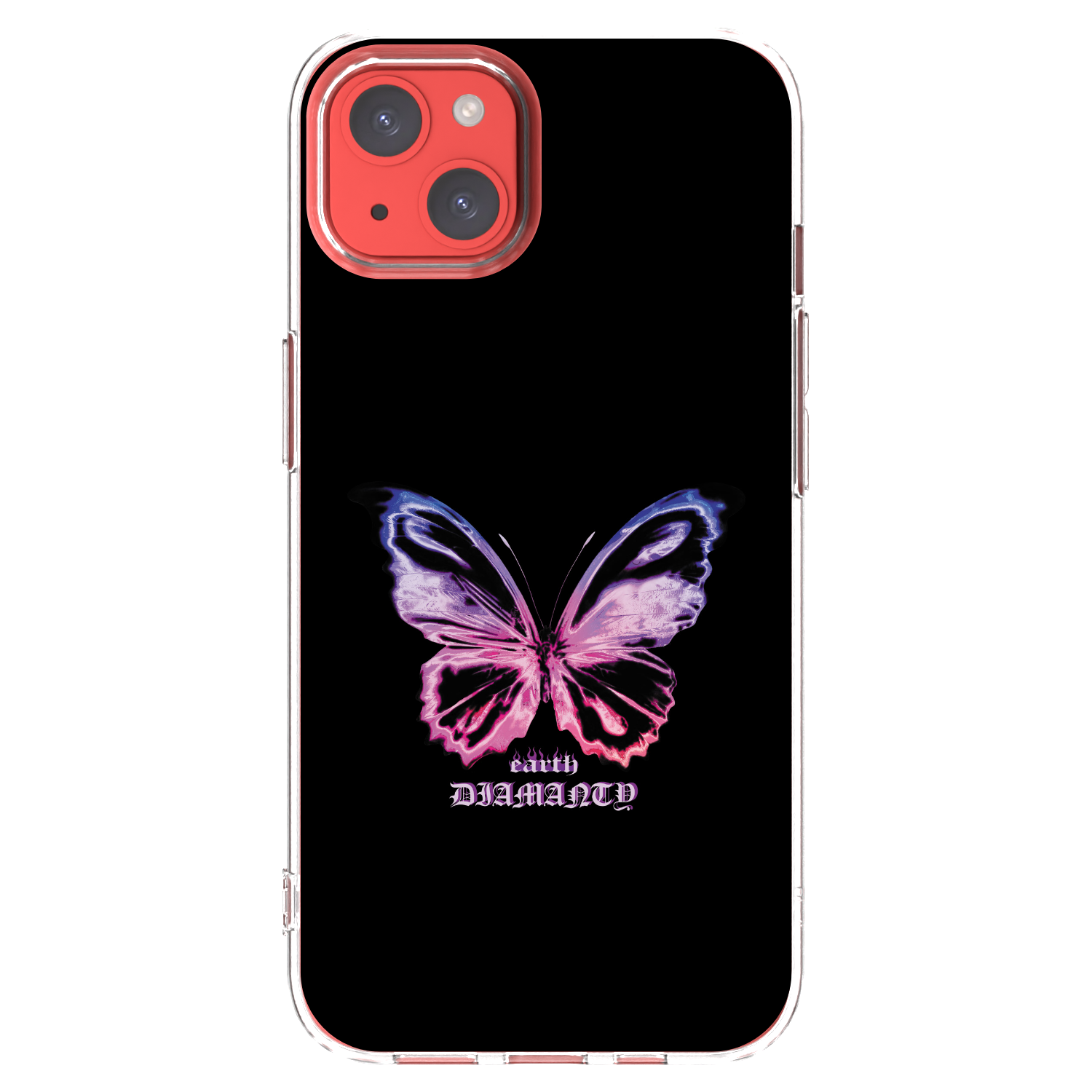 Picasee silikonski prozorni ovitek za Apple iPhone 13 - Diamanty Purple