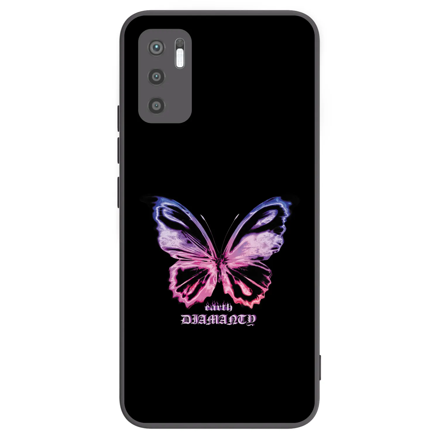Picasee silikonski črni ovitek za Xiaomi Redmi Note 10 5G - Diamanty Purple