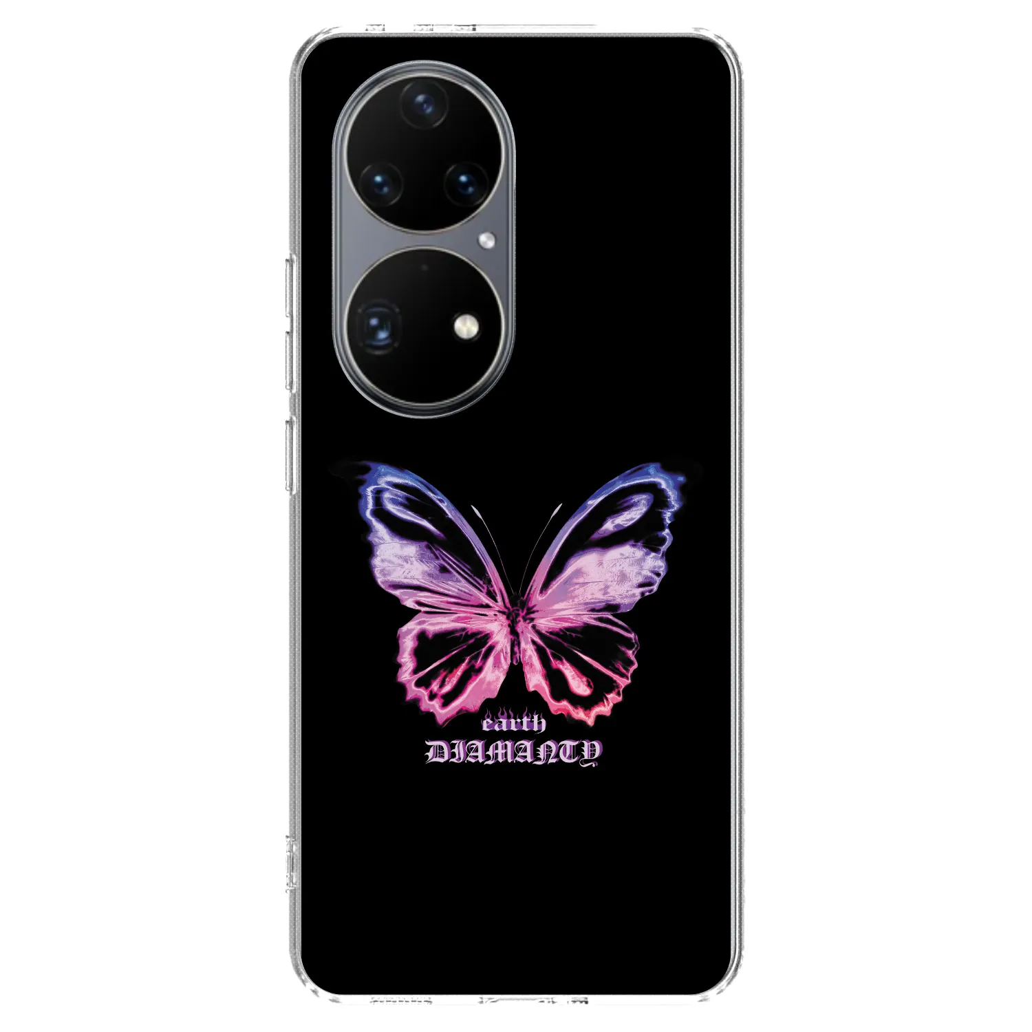 Picasee silikonski prozorni ovitek za Huawei P50 - Diamanty Purple