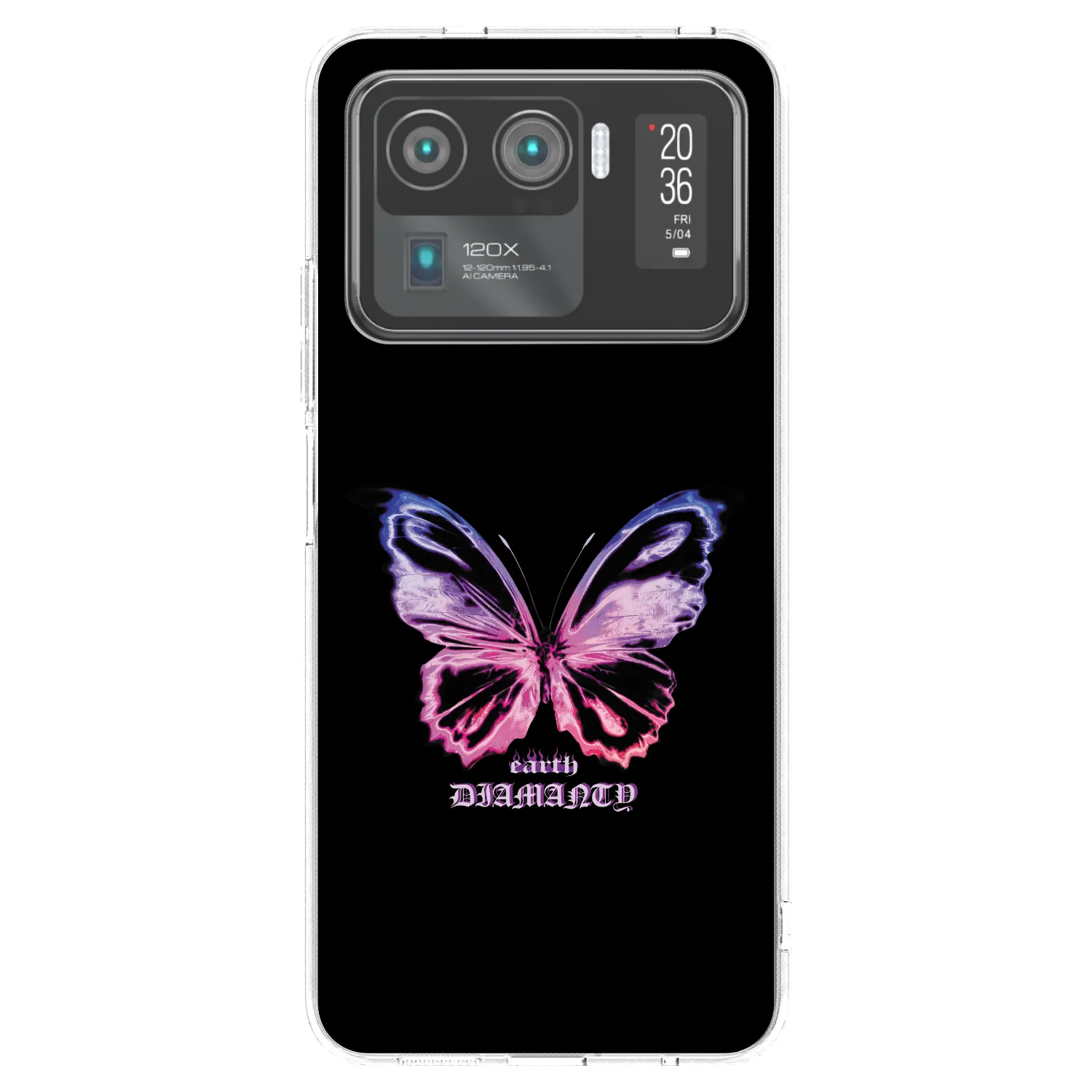 Picasee silikonski prozorni ovitek za Xiaomi Mi 11 Ultra - Diamanty Purple