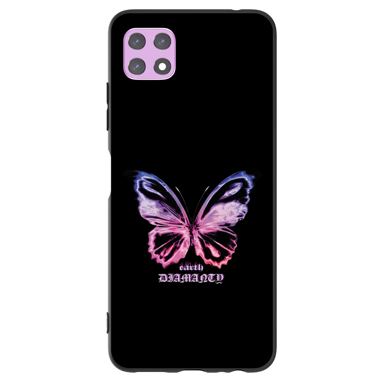 Picasee silikonski črni ovitek za Samsung Galaxy A22 A226B 5G - Diamanty Purple