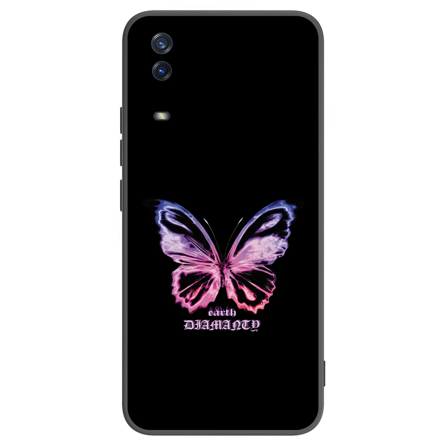 Picasee silikonski črni ovitek za Vivo Y11s - Diamanty Purple