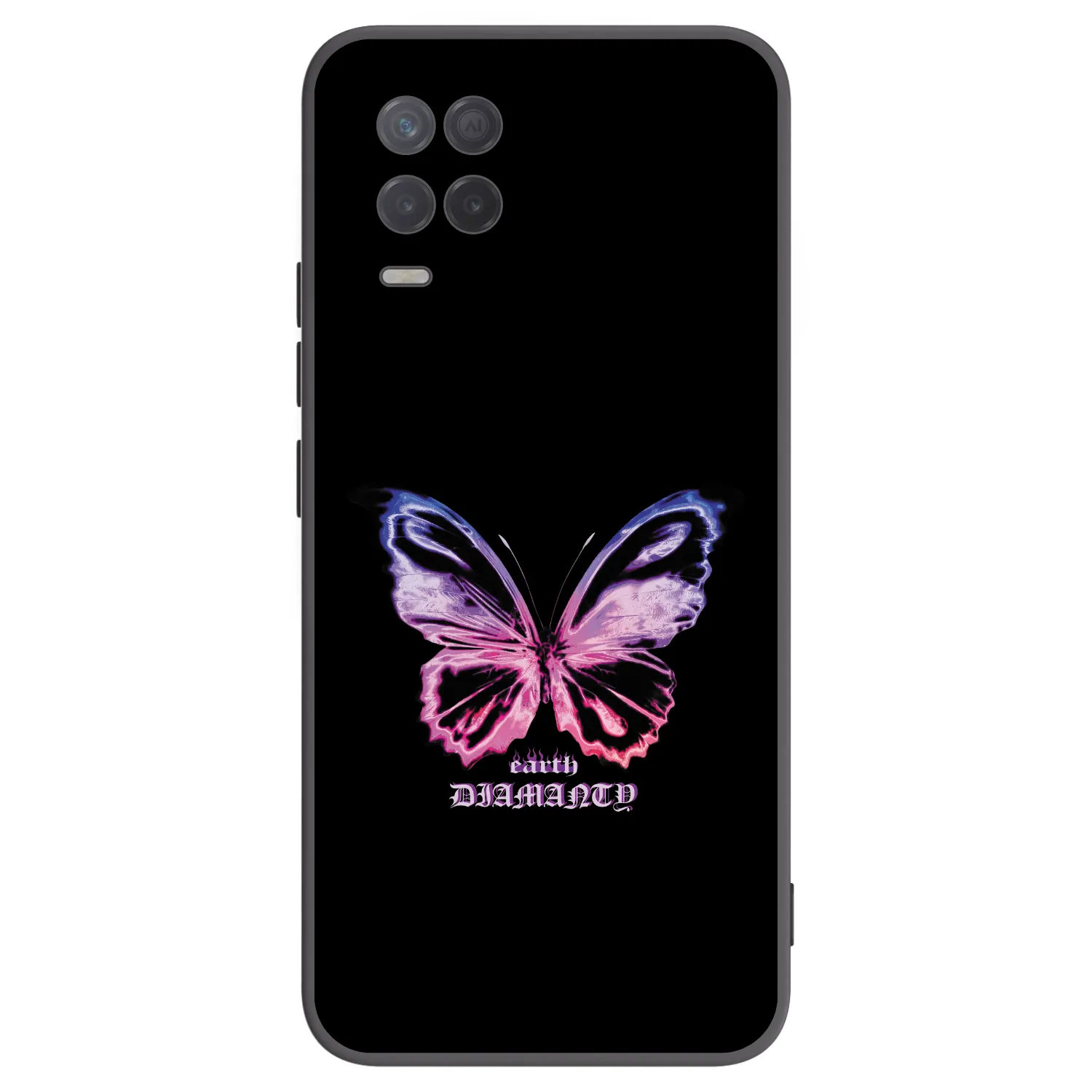 Picasee silikonski črni ovitek za Realme 8 5G - Diamanty Purple