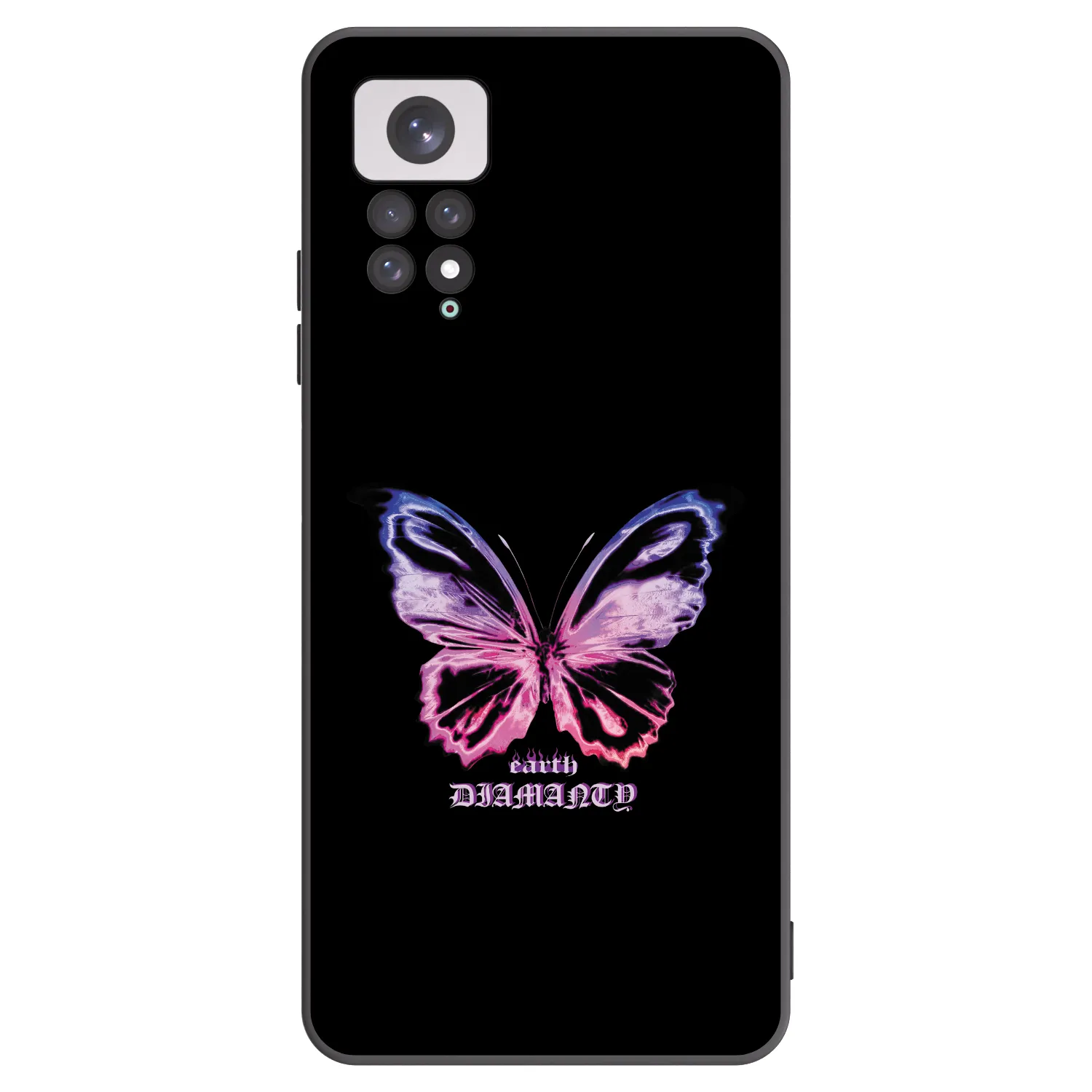 Picasee silikonski črni ovitek za Xiaomi Redmi Note 11 - Diamanty Purple