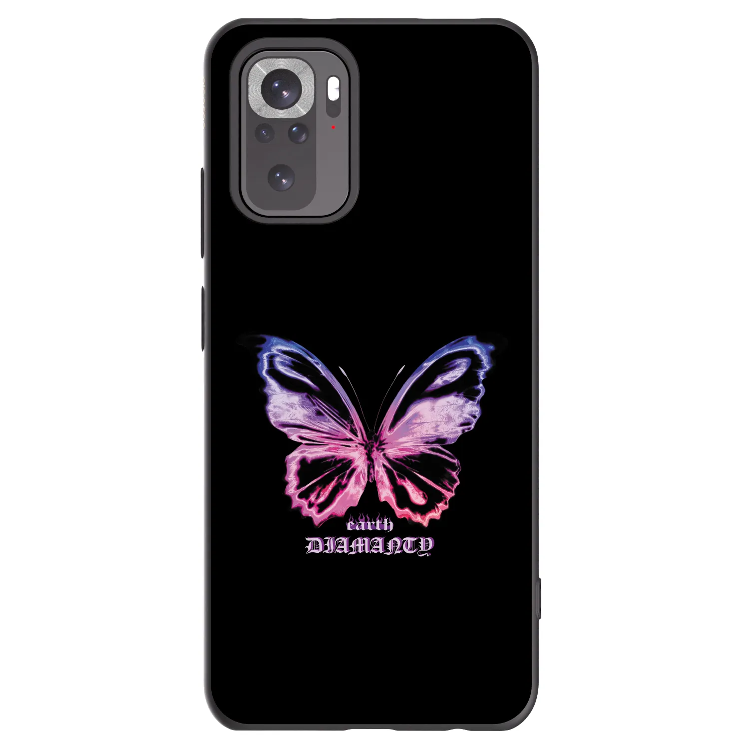 Picasee silikonski črni ovitek za Xiaomi Redmi Note 11S 4G - Diamanty Purple