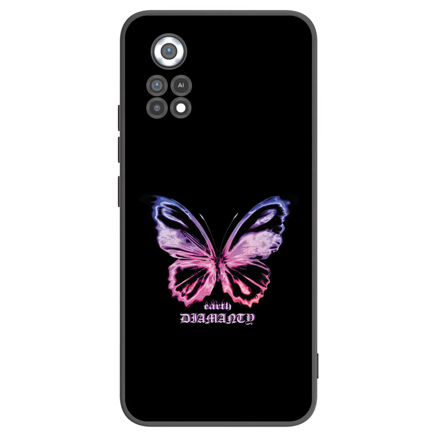 Picasee silikonski črni ovitek za Xiaomi Poco X4 Pro 5G - Diamanty Purple