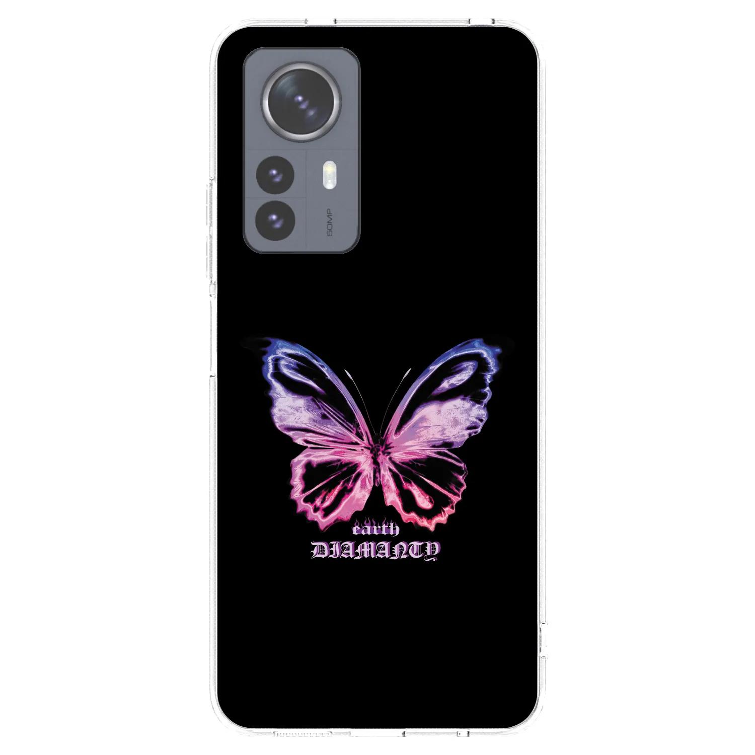 Picasee silikonski prozorni ovitek za Xiaomi 12 Pro - Diamanty Purple