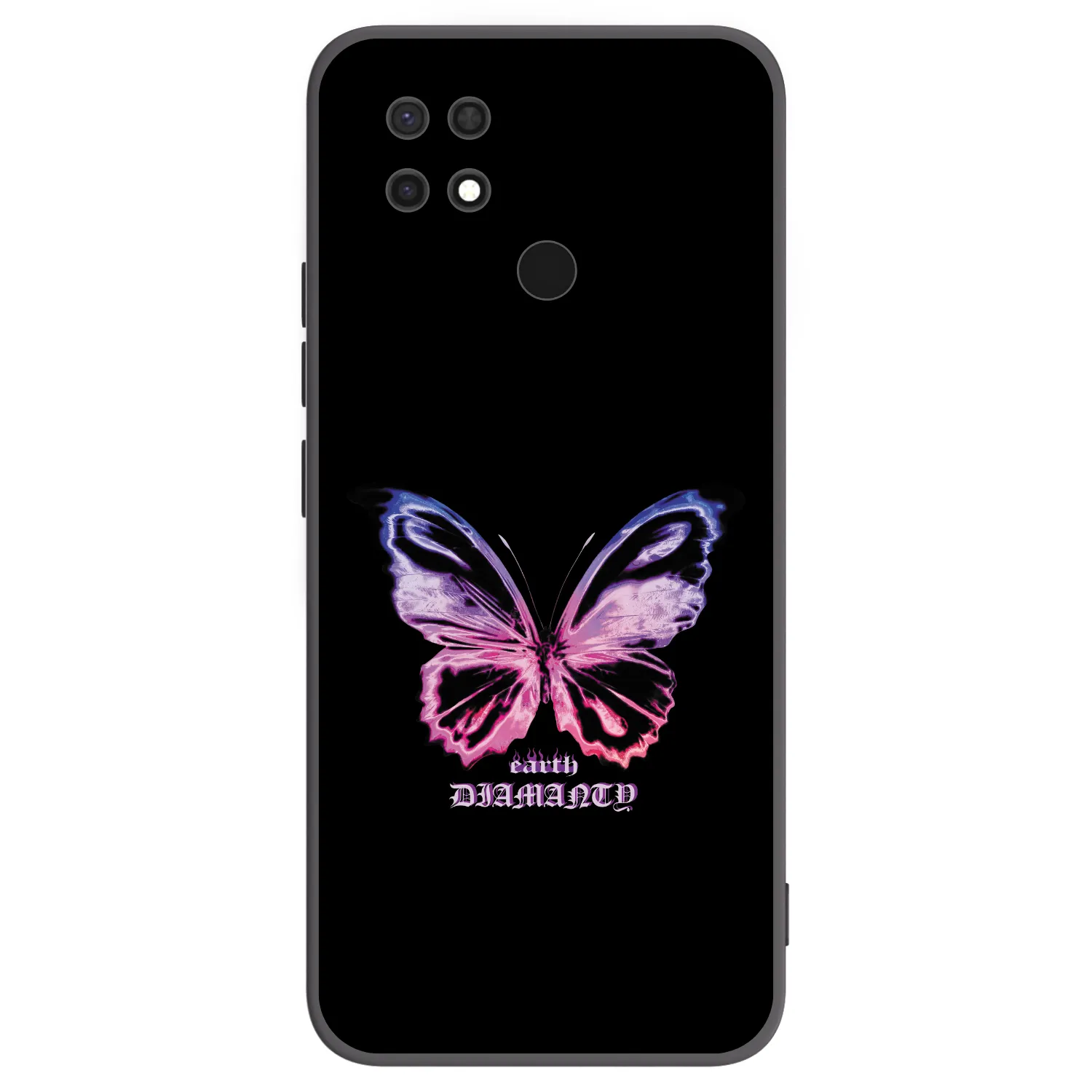 Picasee silikonski črni ovitek za Xiaomi Redmi 10C - Diamanty Purple