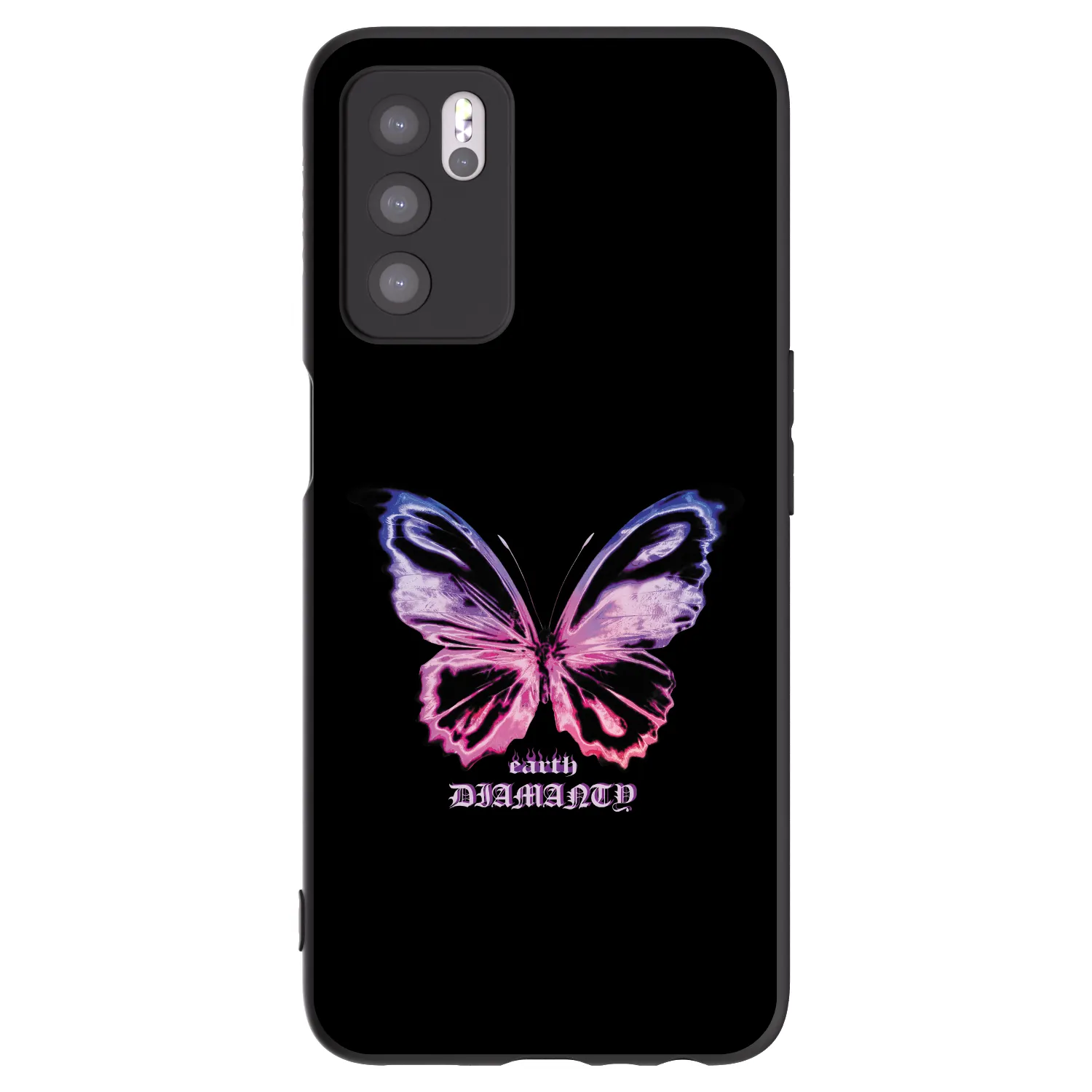 Picasee silikonski črni ovitek za OPPO A16s - Diamanty Purple