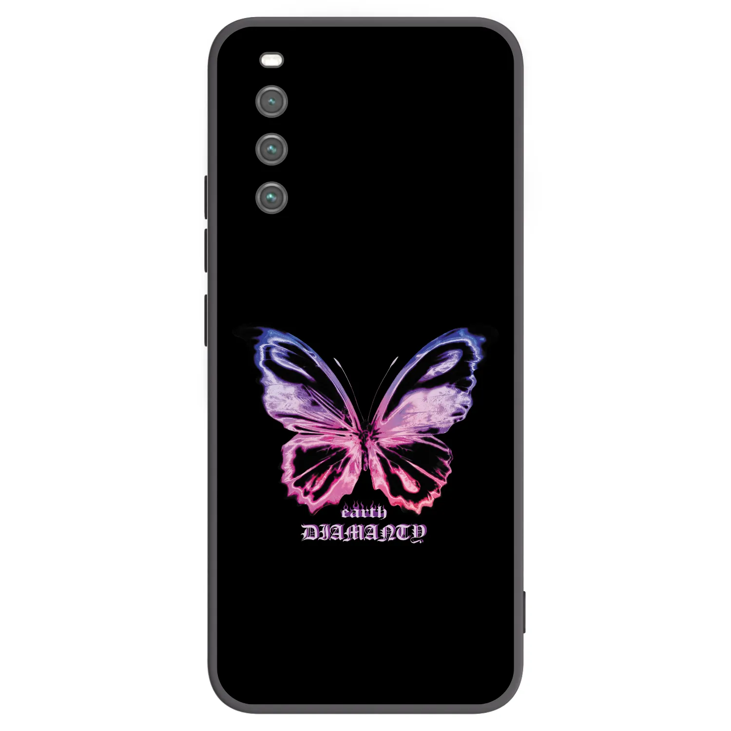Picasee silikonski črni ovitek za Sony Xperia 10 IV 5G - Diamanty Purple