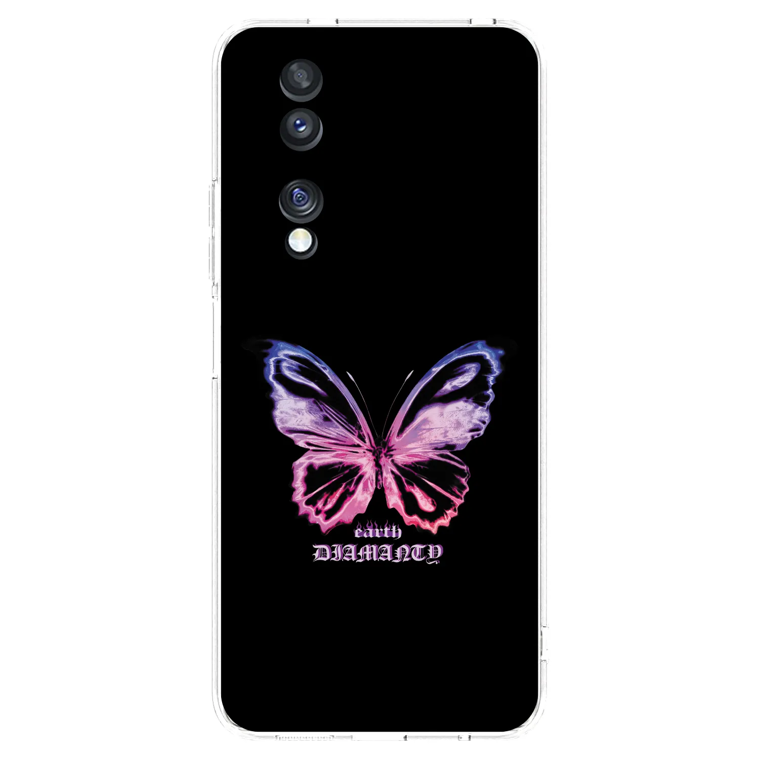 Picasee silikonski prozorni ovitek za Honor 70 - Diamanty Purple