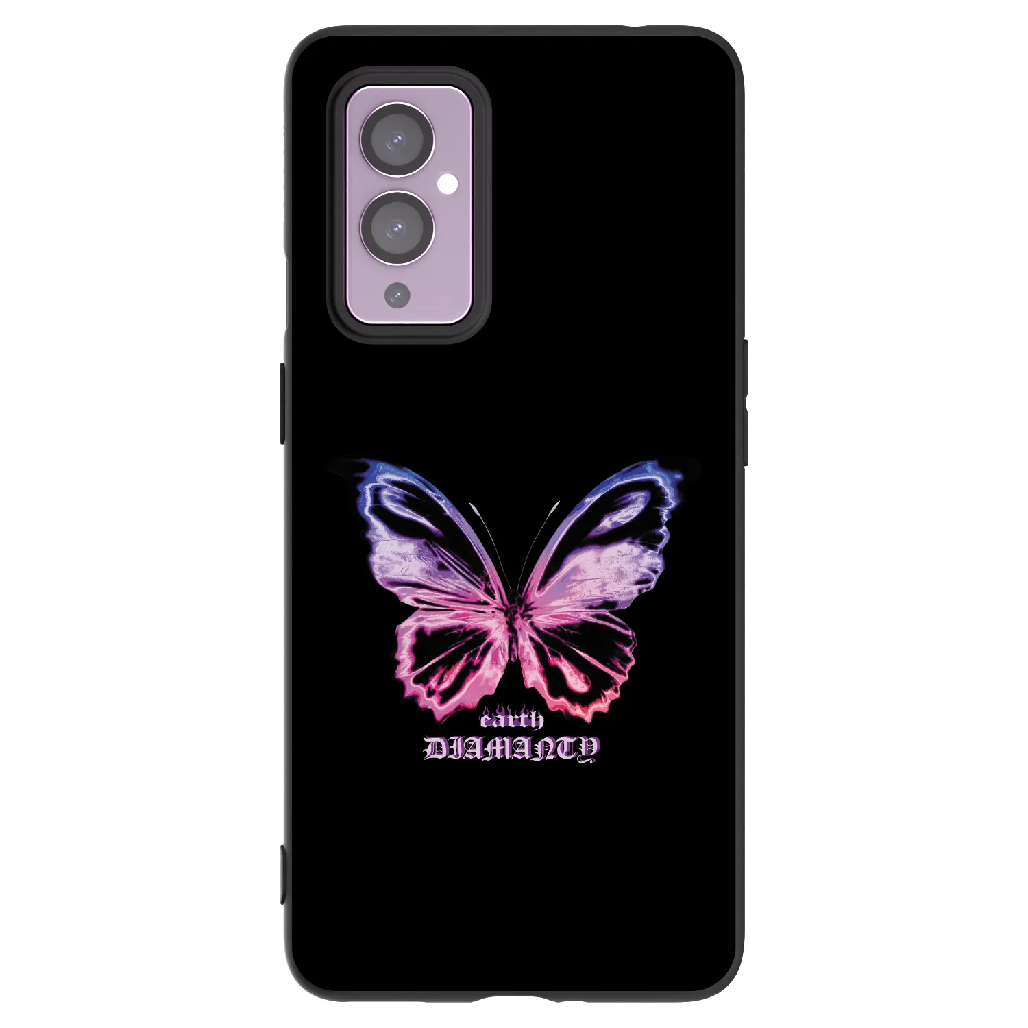 Picasee silikonski črni ovitek za OnePlus 9 - Diamanty Purple