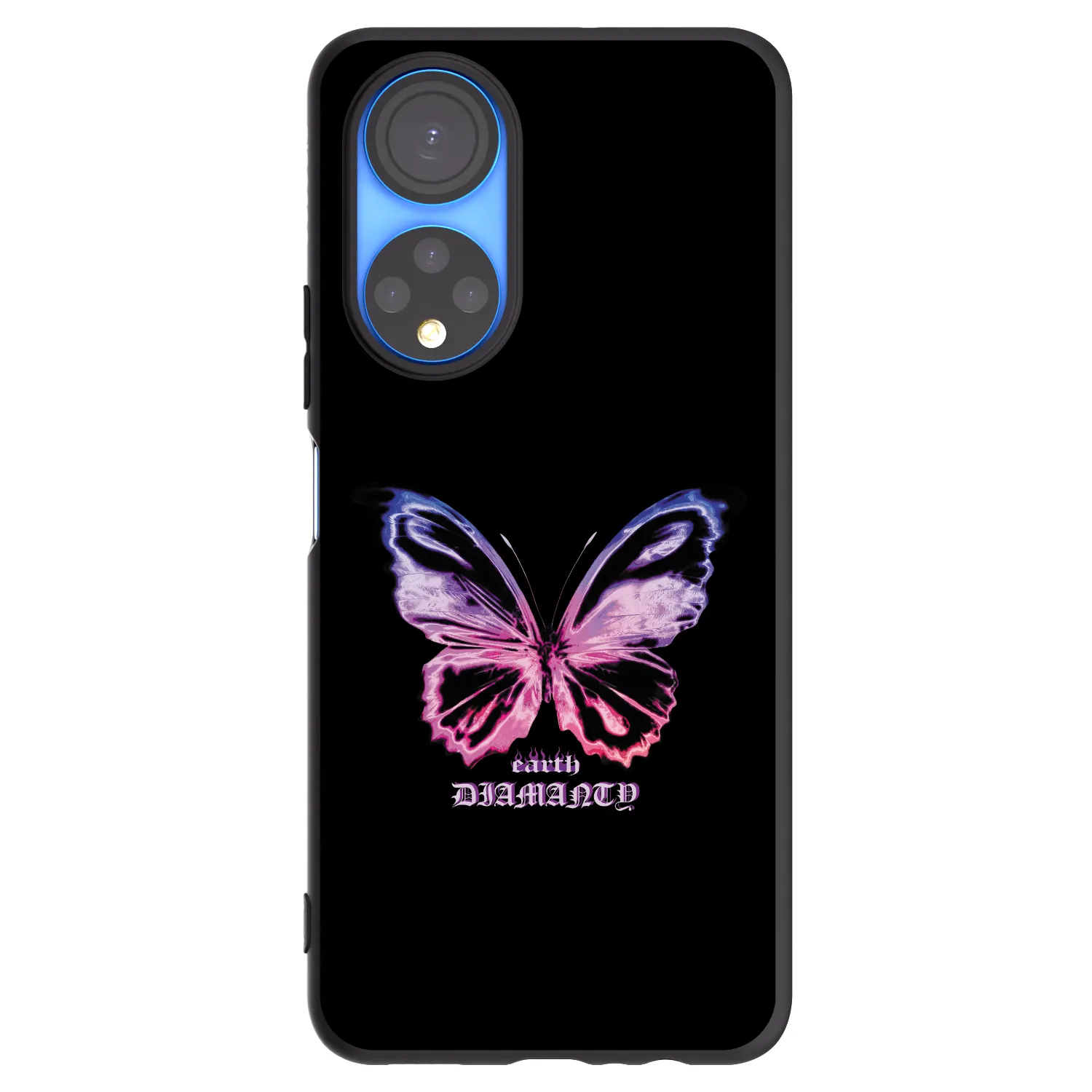 Picasee silikonski črni ovitek za Honor X7 - Diamanty Purple