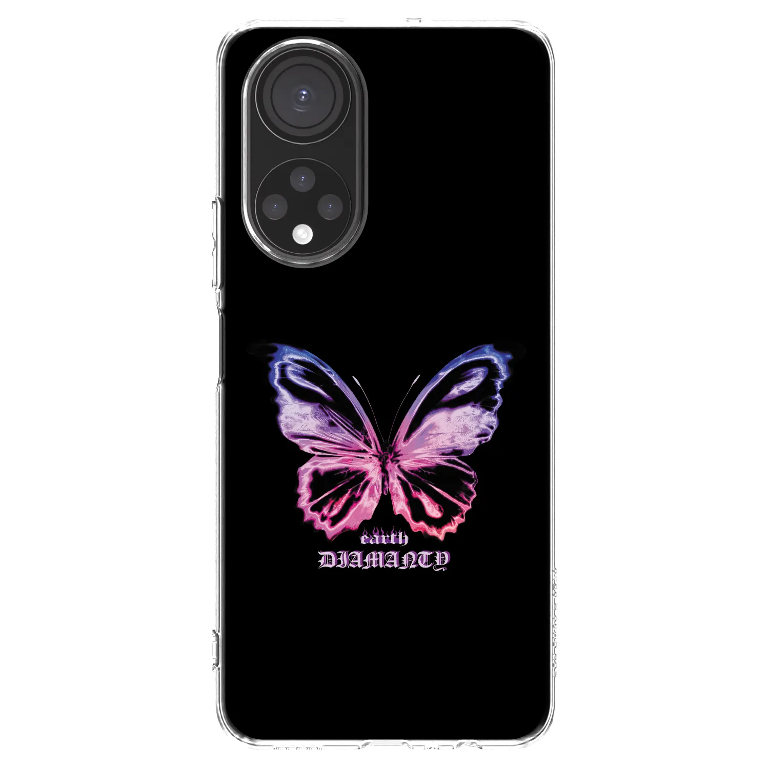Picasee silikonski prozorni ovitek za Honor X7 - Diamanty Purple