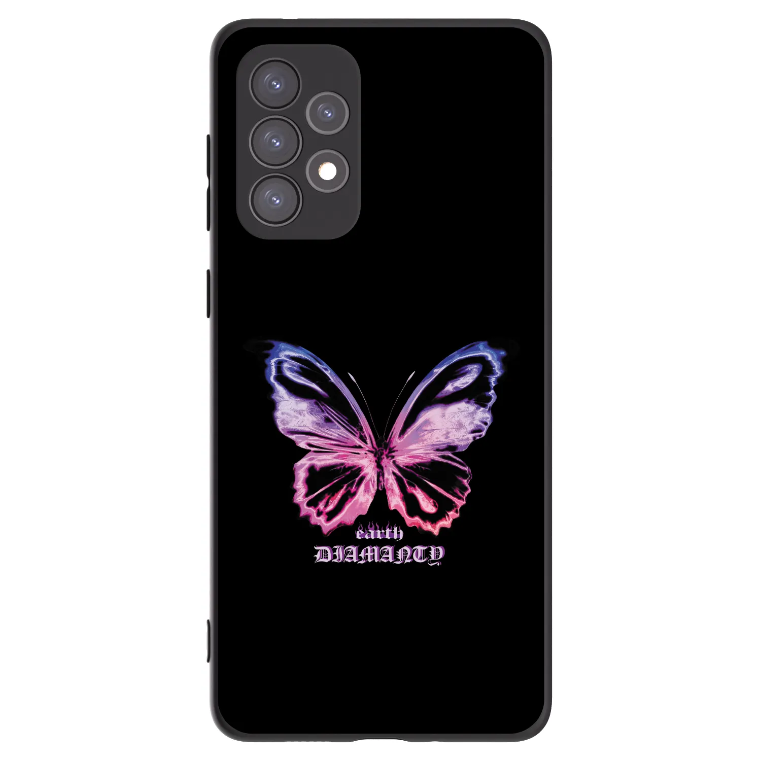 Picasee silikonski črni ovitek za Samsung Galaxy A73 5G - Diamanty Purple