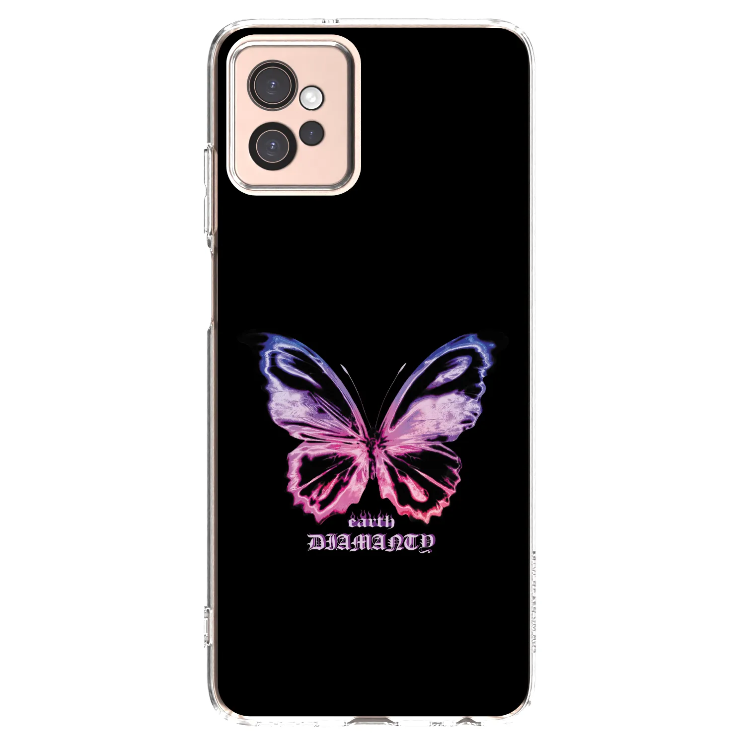 Picasee silikonski prozorni ovitek za Motorola Moto G32 - Diamanty Purple