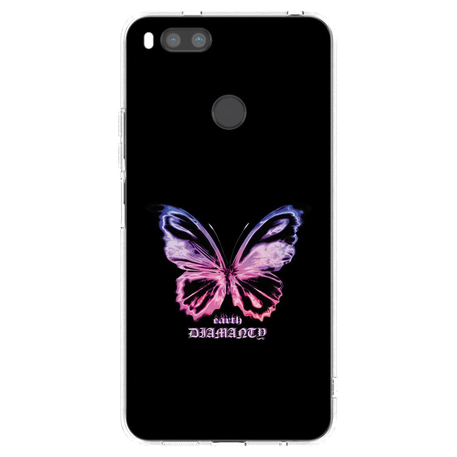 Picasee silikonski prozorni ovitek za Xiaomi Redmi A1 - Diamanty Purple