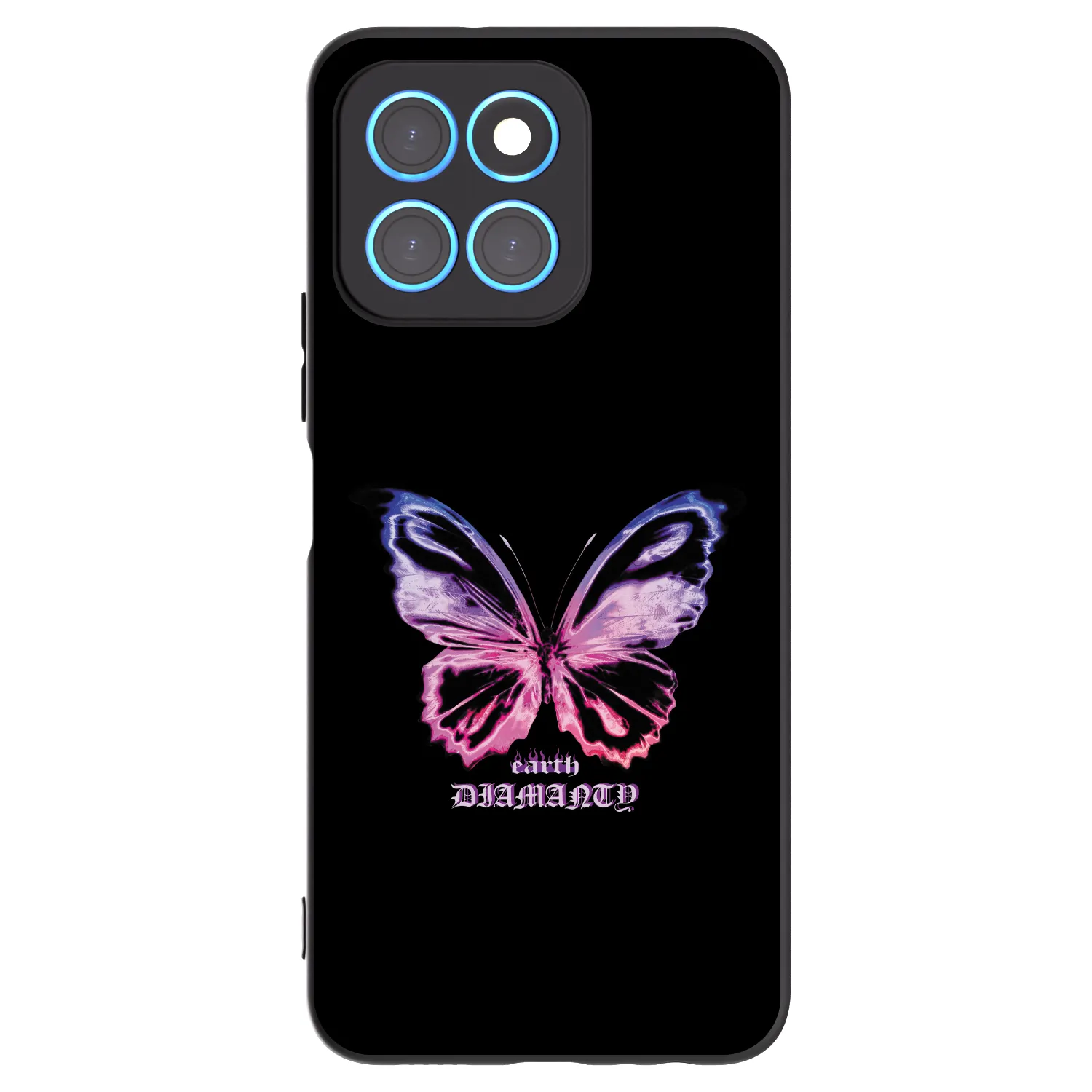 Picasee silikonski črni ovitek za Honor X8 5G - Diamanty Purple