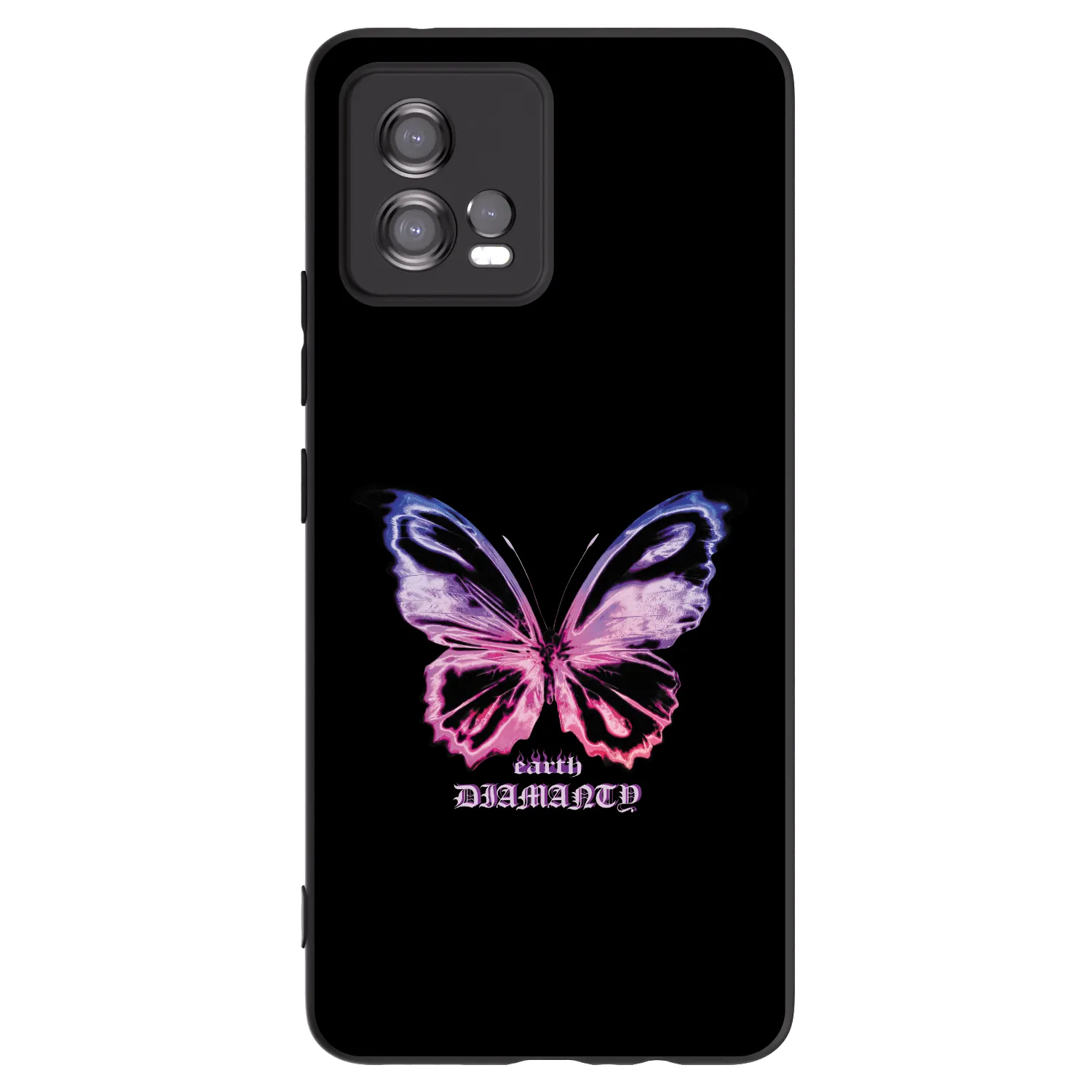 Picasee silikonski črni ovitek za Motorola Moto G72 - Diamanty Purple