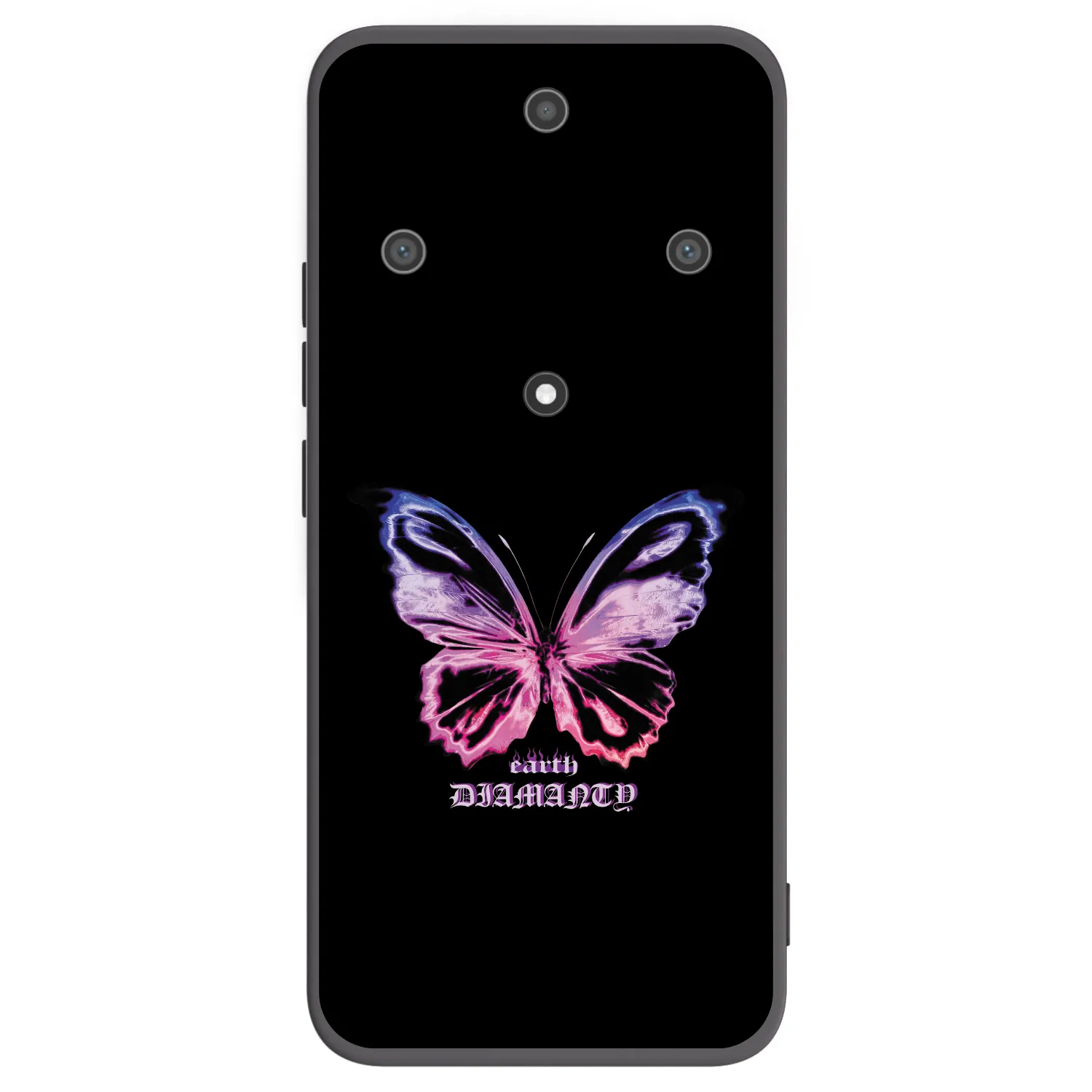 Picasee silikonski črni ovitek za Honor Magic5 Lite 5G - Diamanty Purple
