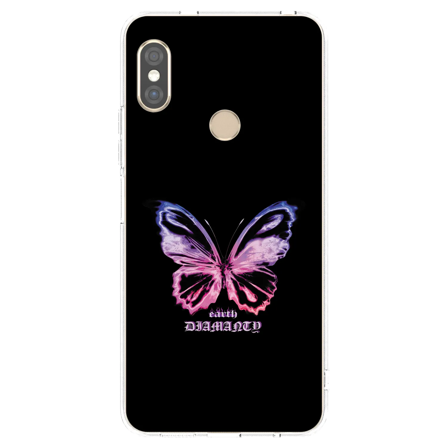 Picasee silikonski prozorni ovitek za Xiaomi Redmi Note 5 Global - Diamanty Purple