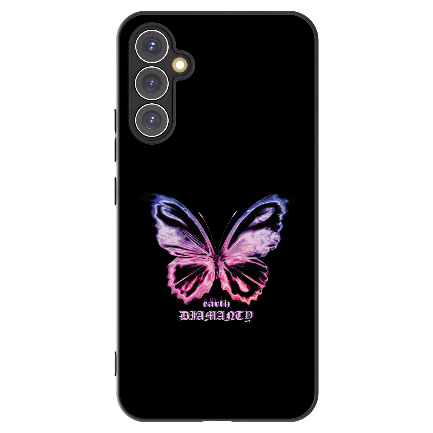 Picasee silikonski črni ovitek za Samsung Galaxy A34 5G A346B - Diamanty Purple