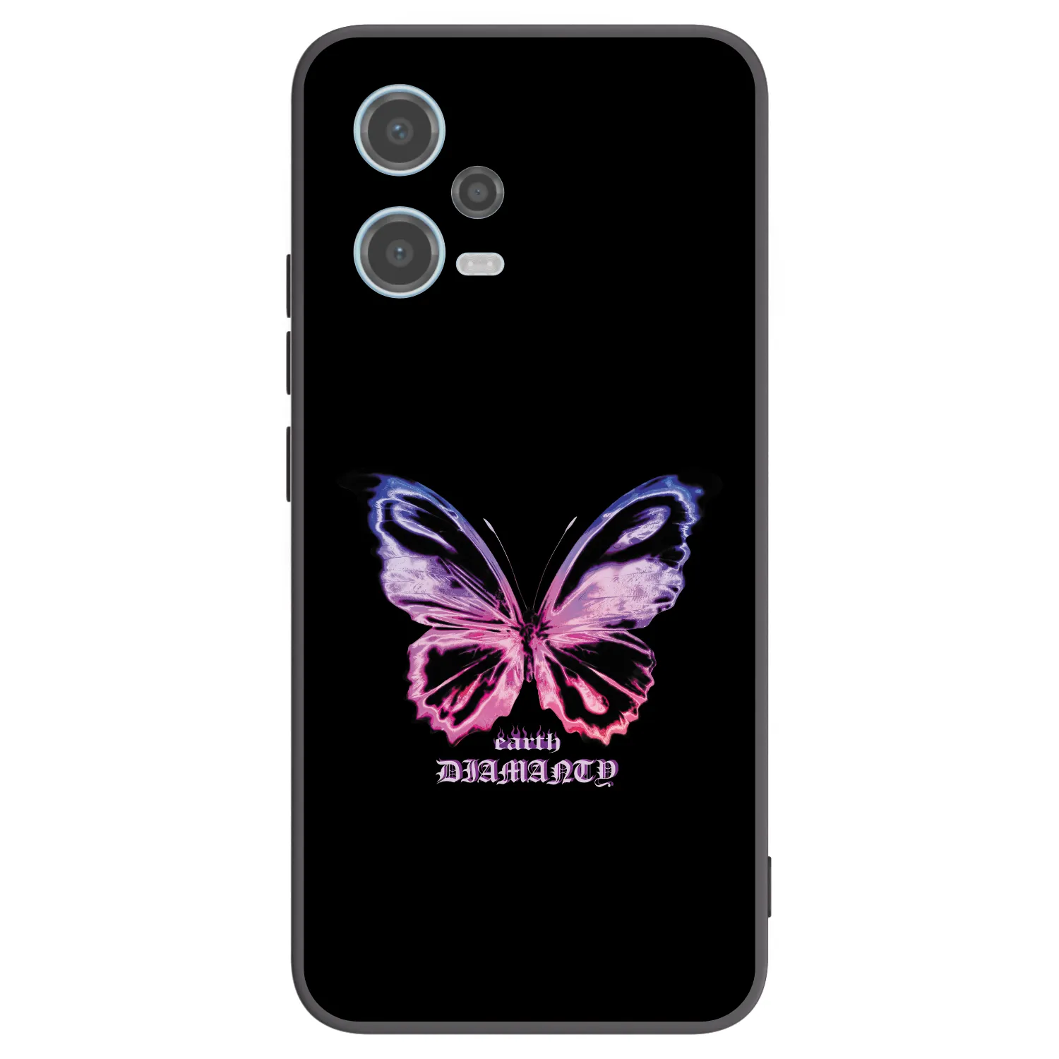 Picasee silikonski črni ovitek za Xiaomi Redmi Note 12 5G - Diamanty Purple