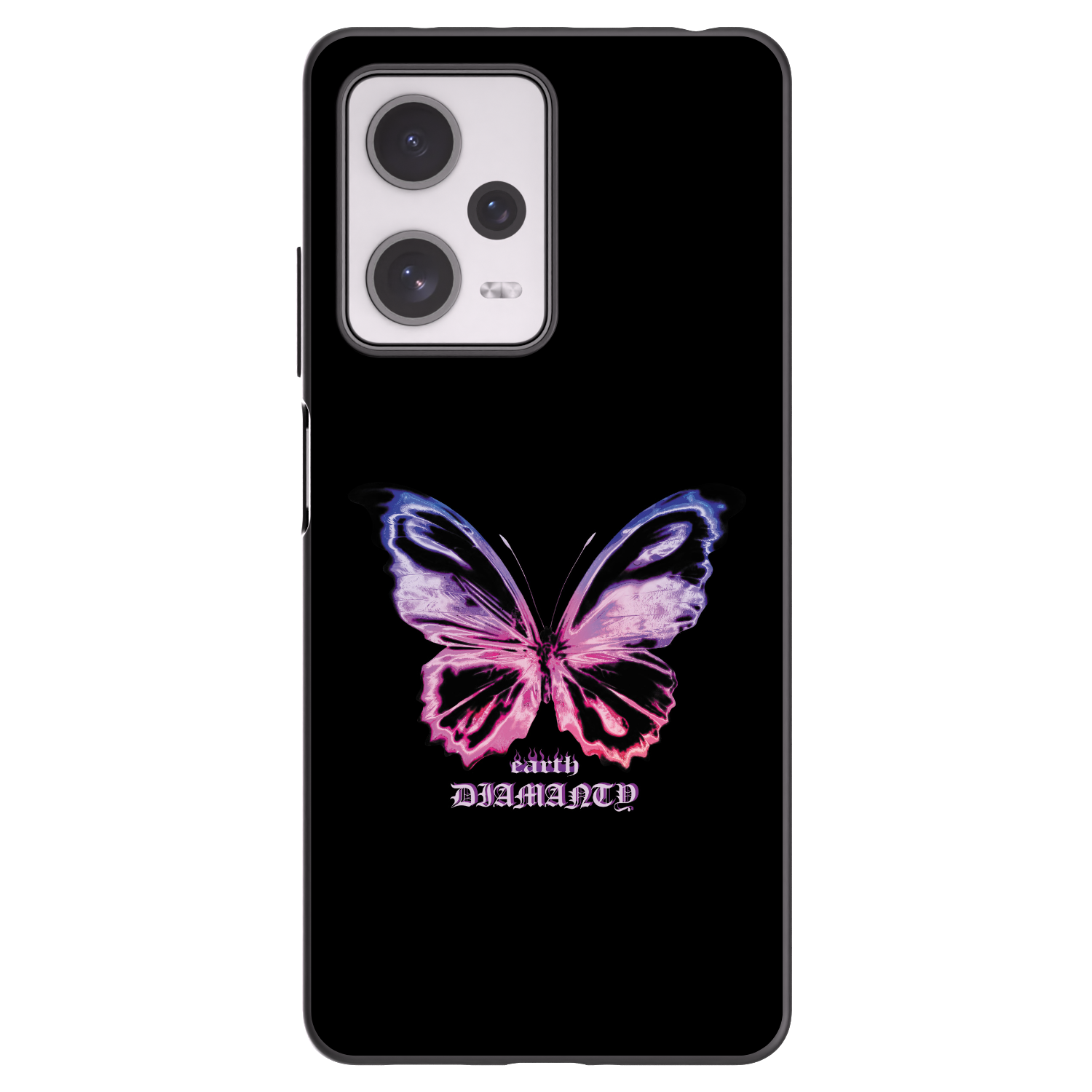 Picasee silikonski črni ovitek za Xiaomi Redmi Note 12 Pro+ 5G - Diamanty Purple