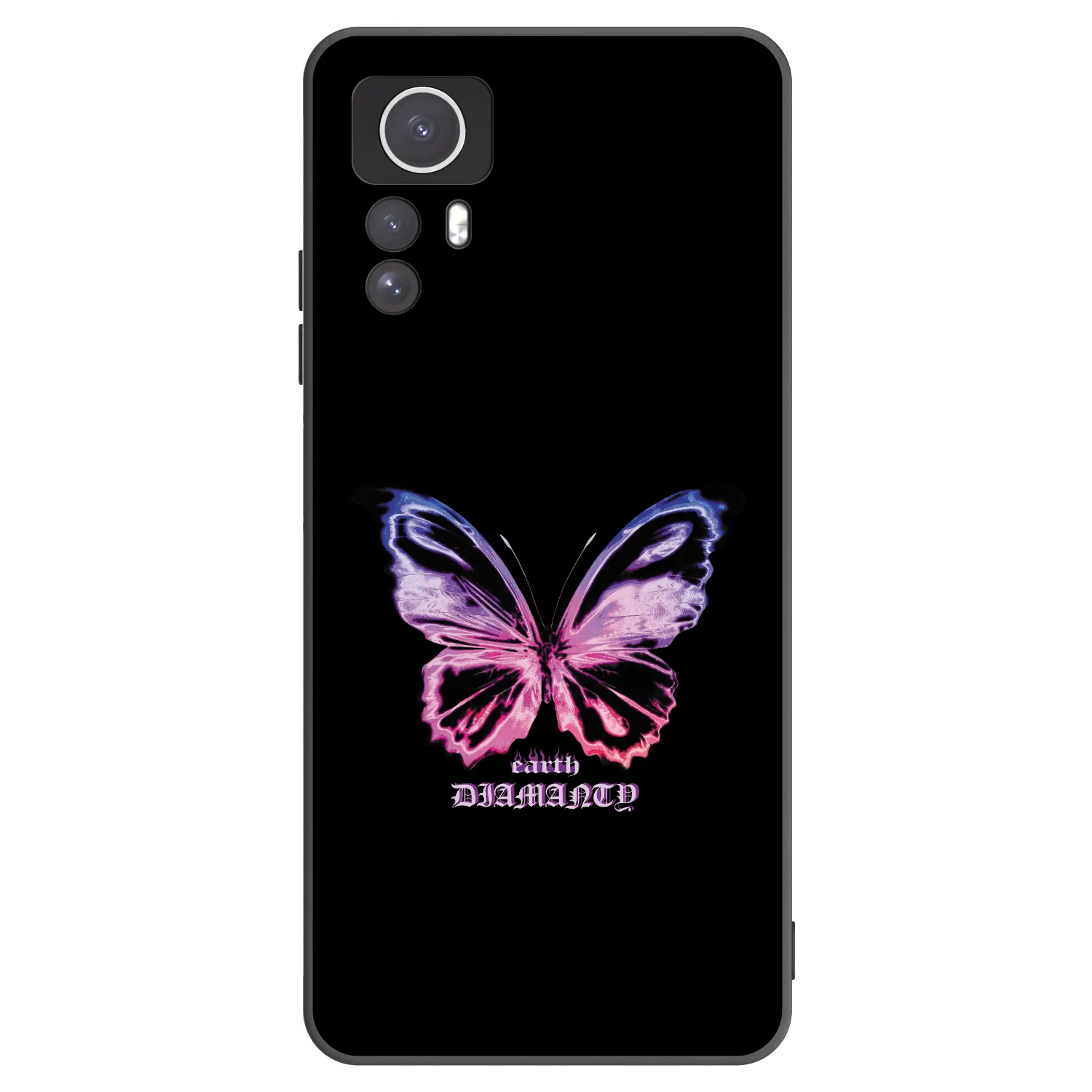 Picasee silikonski črni ovitek za Xiaomi Redmi Note 12S - Diamanty Purple