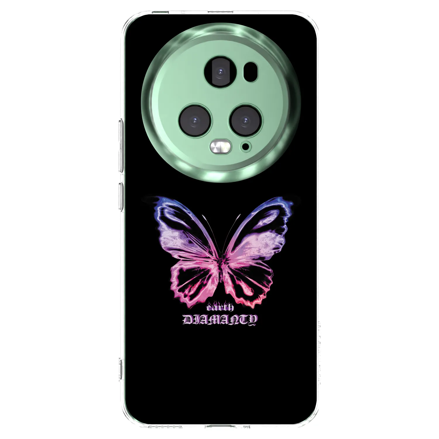 Picasee silikonski prozorni ovitek za Honor Magic5 Pro - Diamanty Purple