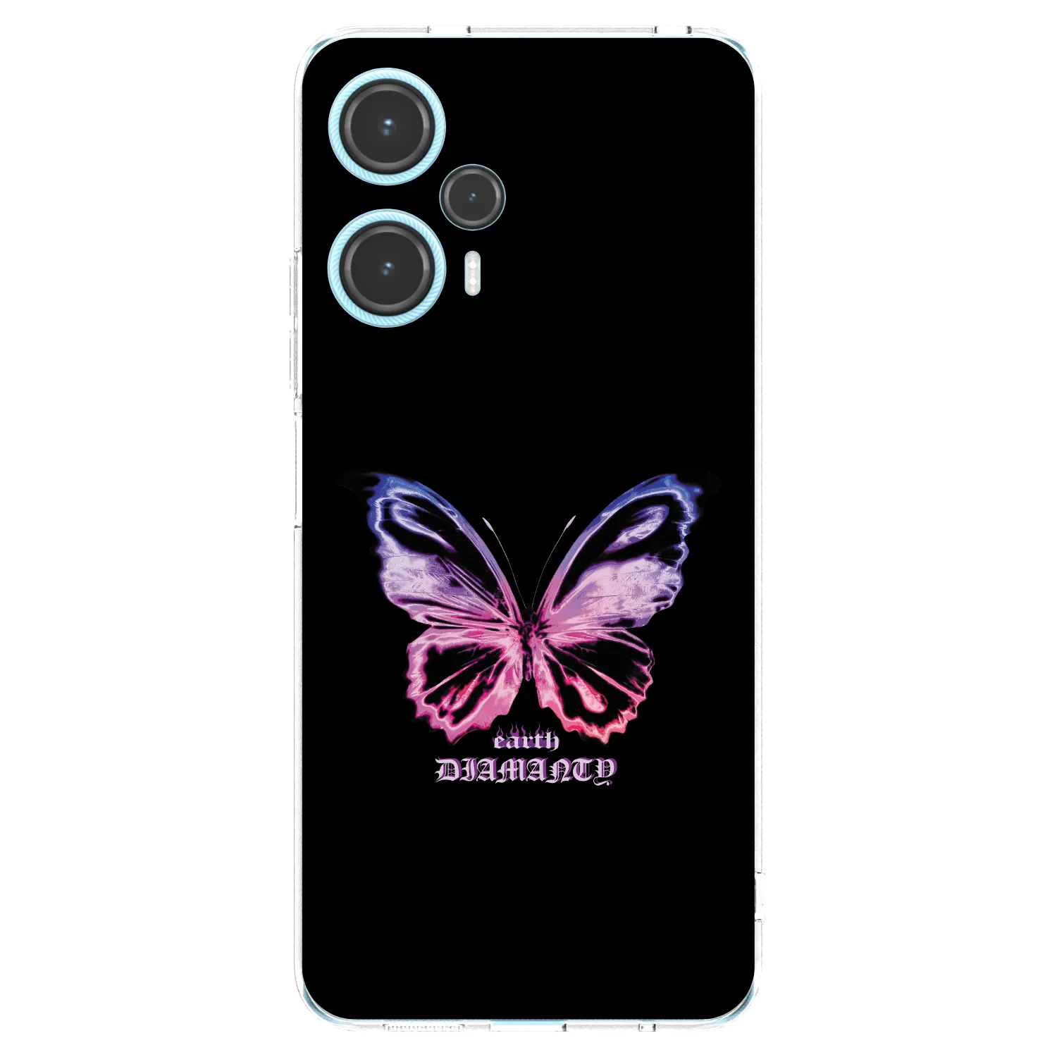 Picasee silikonski prozorni ovitek za Xiaomi Poco F5 - Diamanty Purple