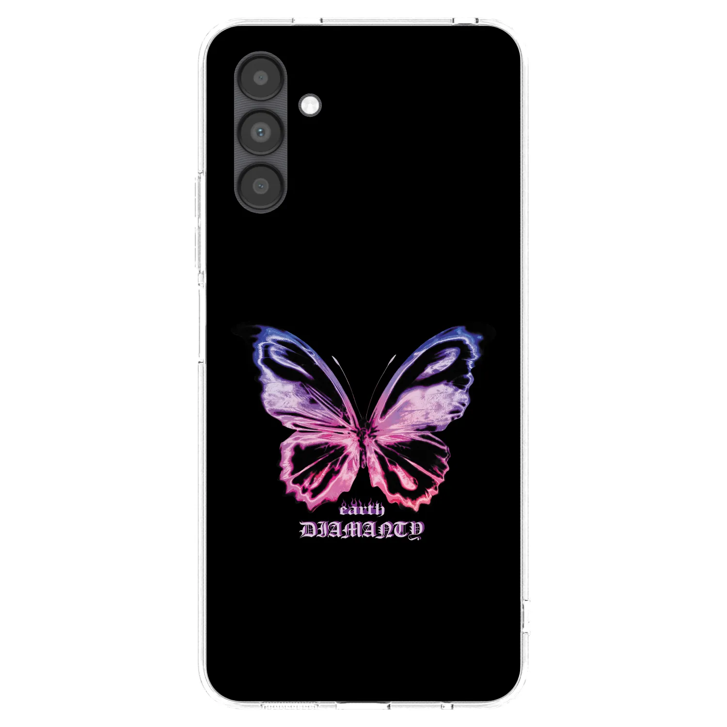 Picasee silikonski prozorni ovitek za Samsung Galaxy A04s A047F - Diamanty Purple