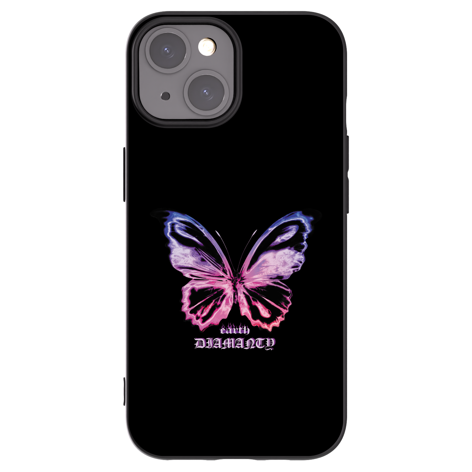 Picasee silikonski črni ovitek za Apple iPhone 15 - Diamanty Purple
