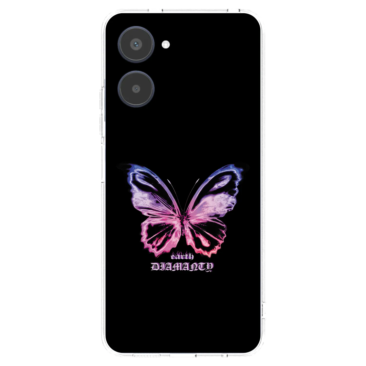 Picasee silikonski prozorni ovitek za Realme 10 4G - Diamanty Purple