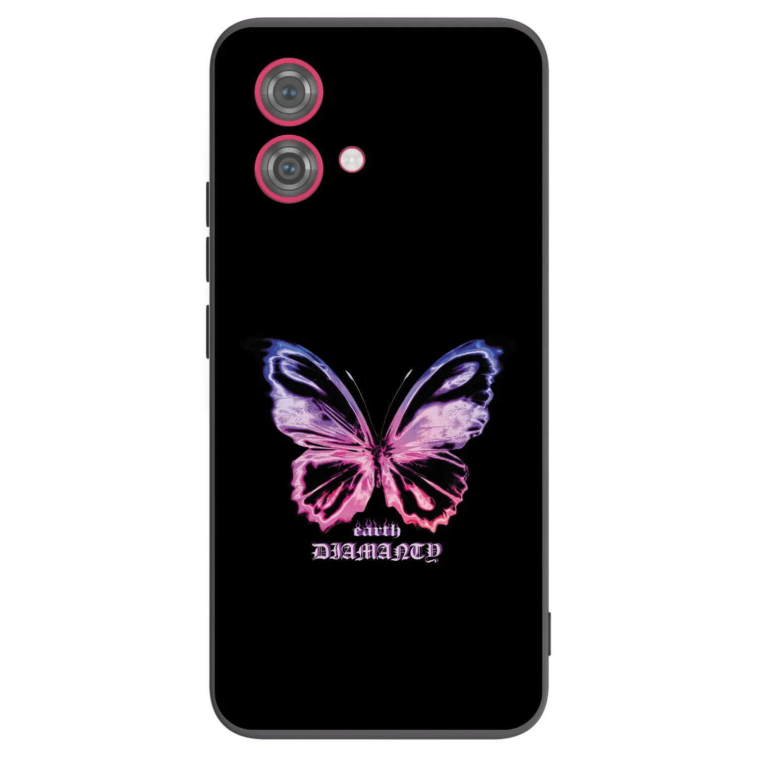 Picasee silikonski črni ovitek za Motorola Moto G84 5G - Diamanty Purple