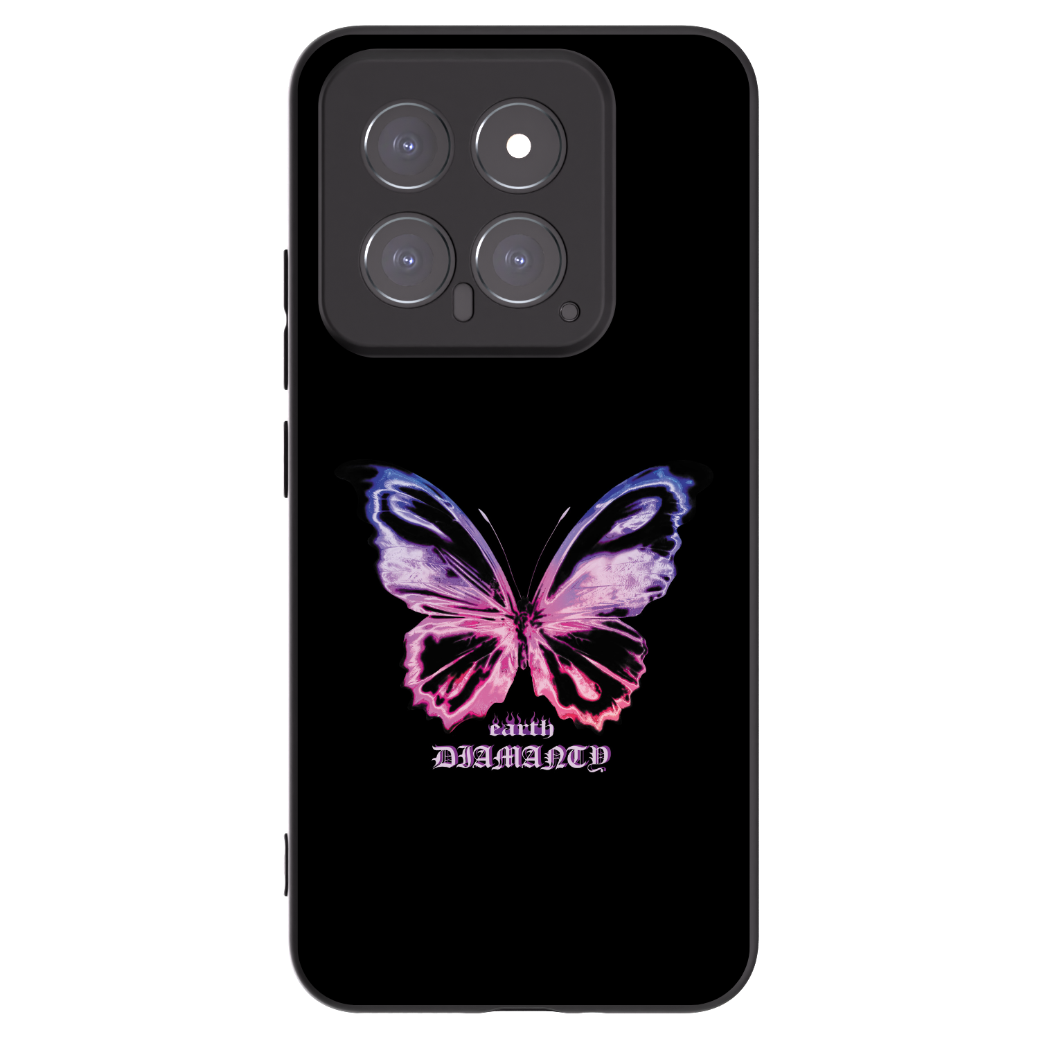 Picasee silikonski črni ovitek za Xiaomi 14 - Diamanty Purple