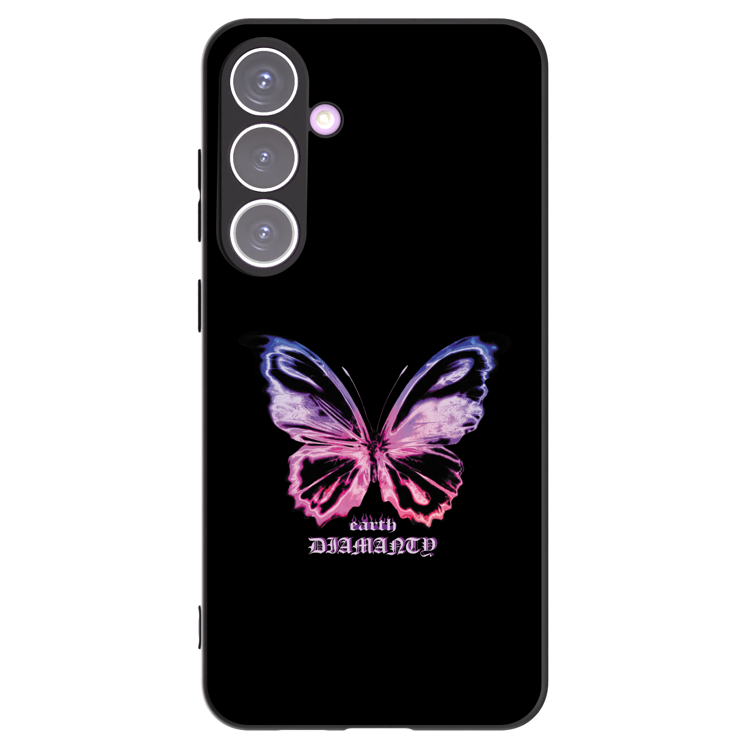 Picasee silikonski črni ovitek za Samsung Galaxy S24+ S926B 5G - Diamanty Purple