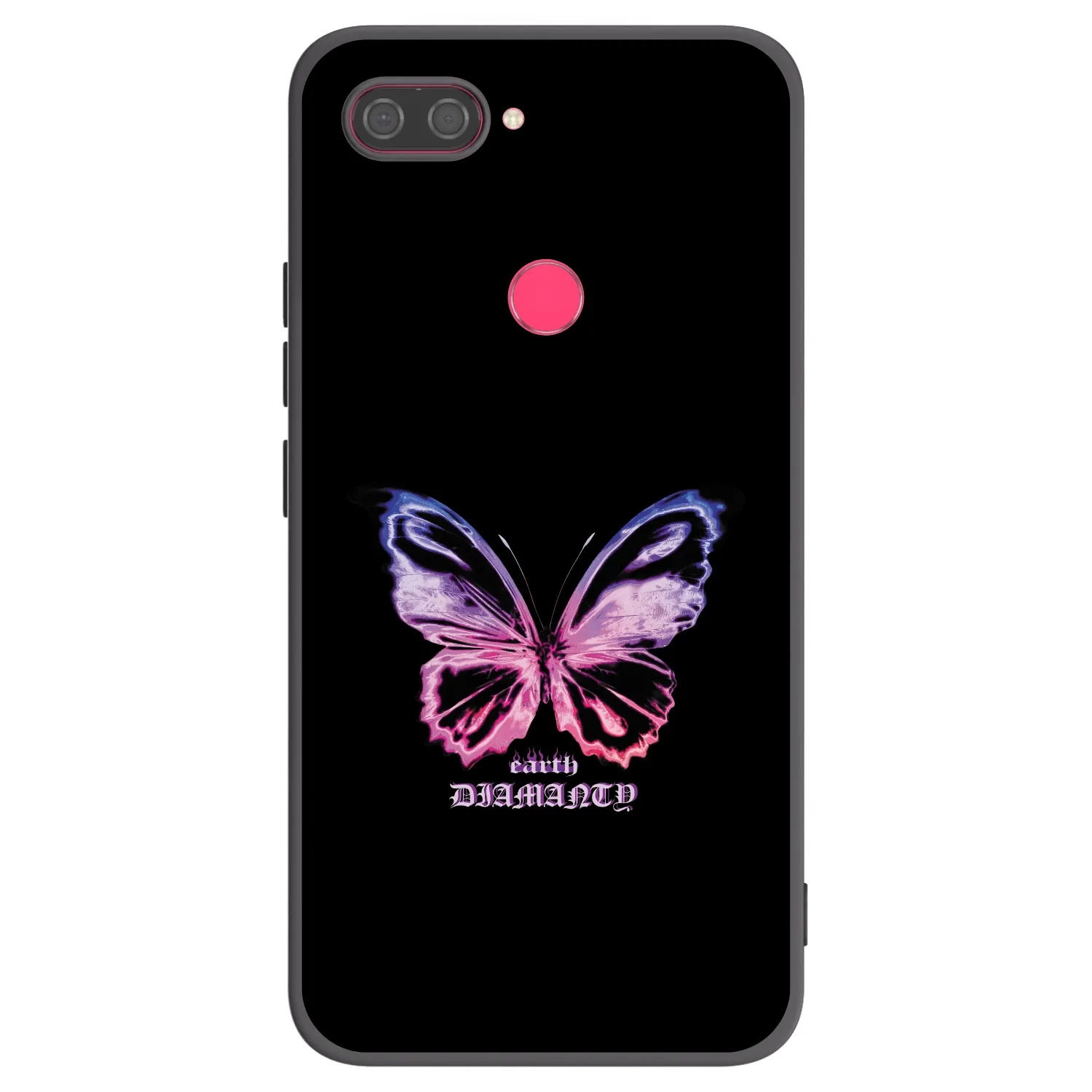 Picasee silikonski črni ovitek za Xiaomi Mi 8 Lite - Diamanty Purple
