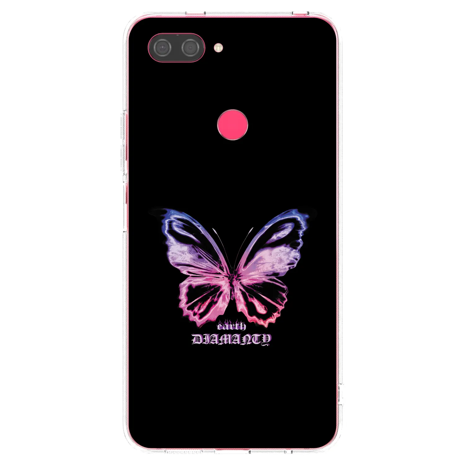 Picasee silikonski prozorni ovitek za Xiaomi Mi 8 Lite - Diamanty Purple