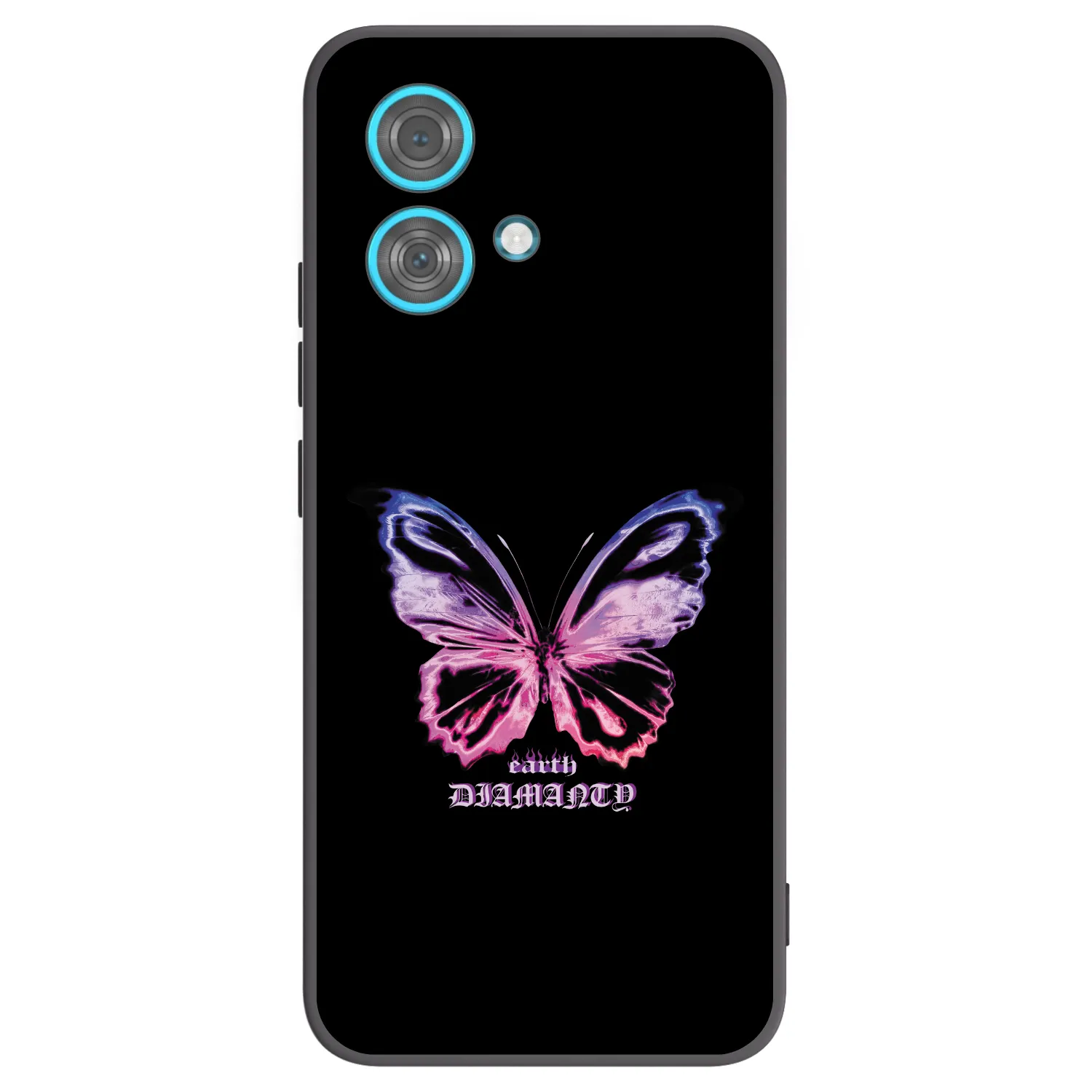 Picasee silikonski črni ovitek za Motorola Edge 40 Neo - Diamanty Purple
