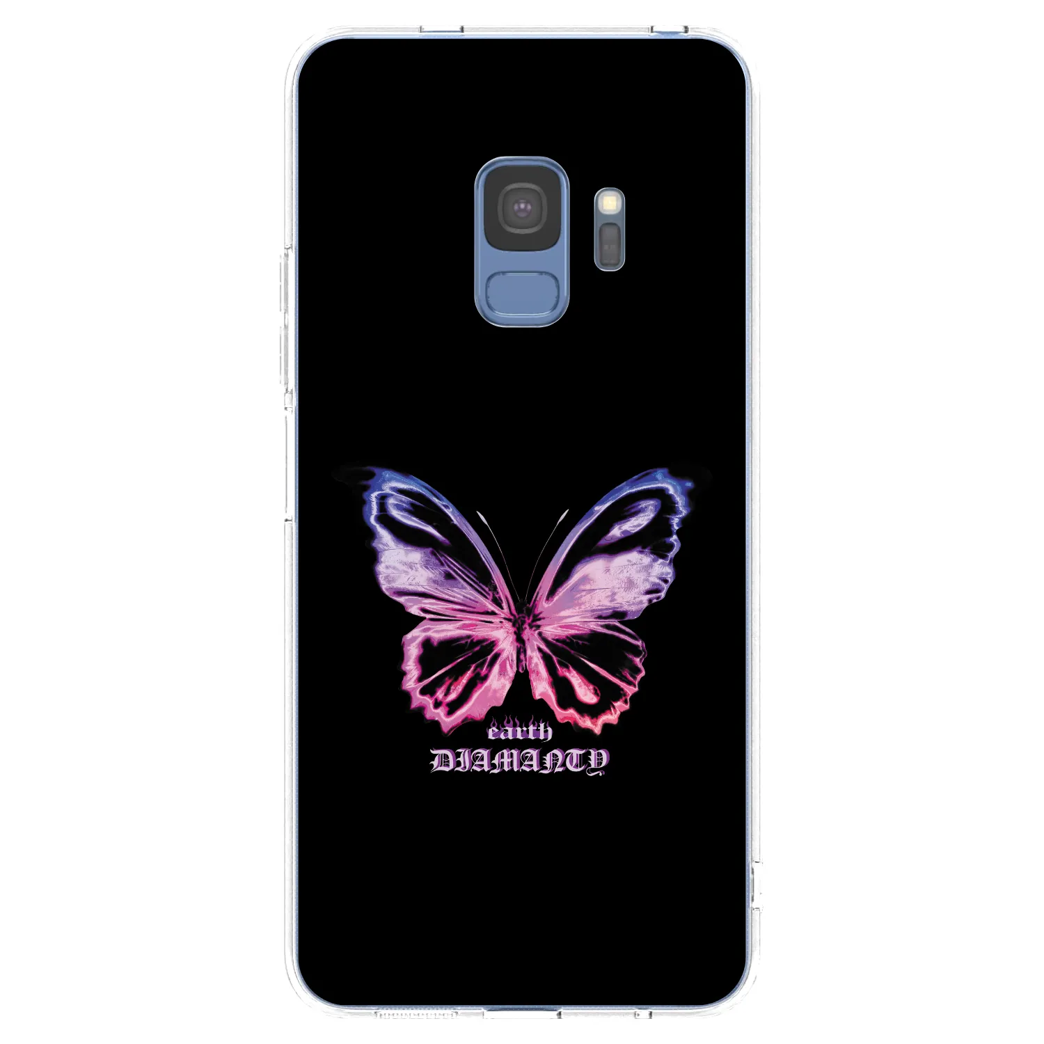 Picasee silikonski prozorni ovitek za Samsung Galaxy S9 G960F - Diamanty Purple