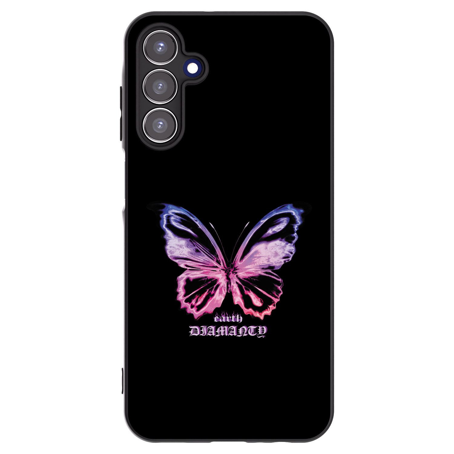 Picasee silikonski črni ovitek za Samsung Galaxy A15 A155F 4G - Diamanty Purple